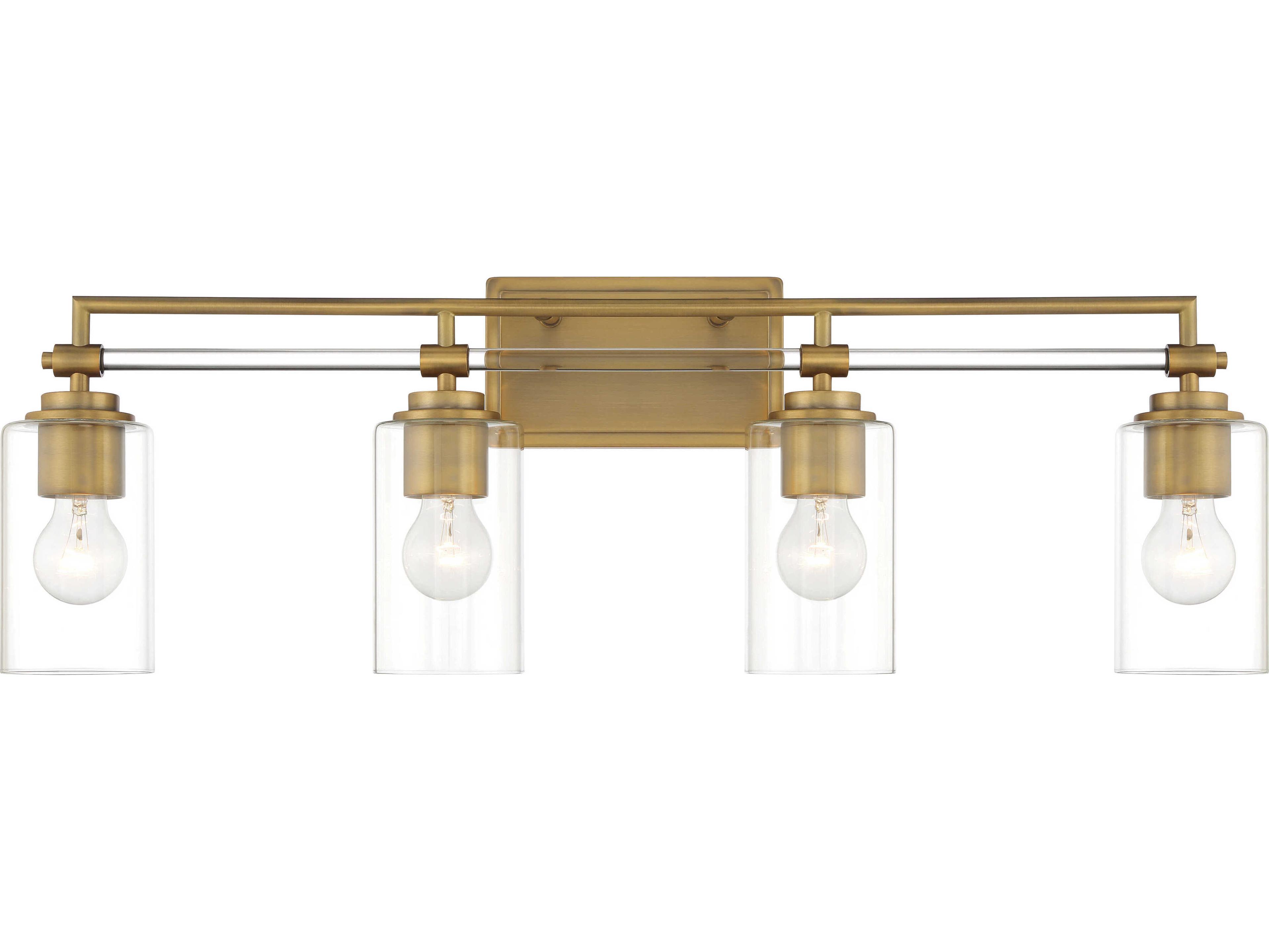 Minka Lavery Binsly 4-Light Antique Noble Brass Vanity Light