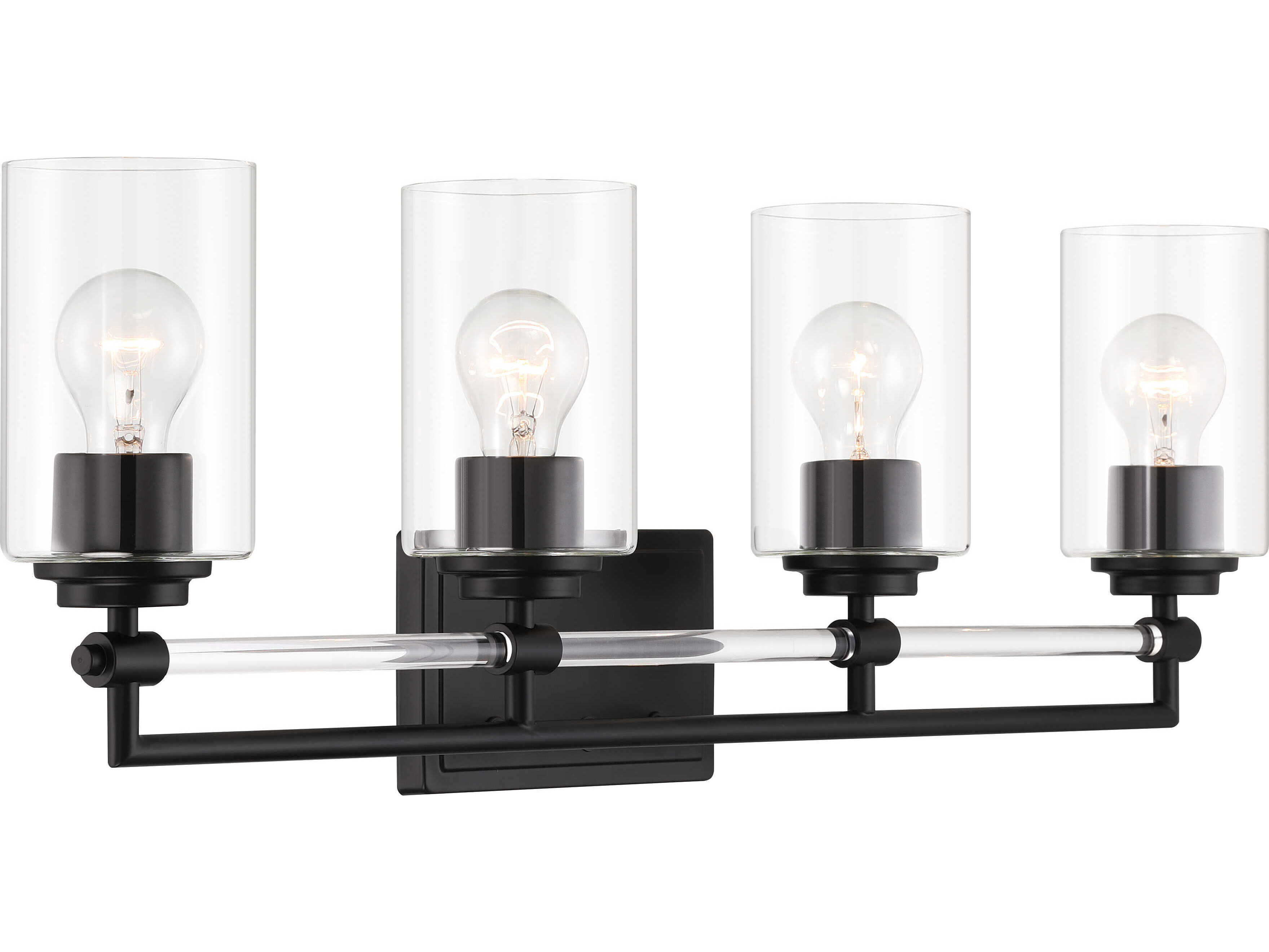 Minka Lavery Binsly 4-Light Coal Black Vanity Light
