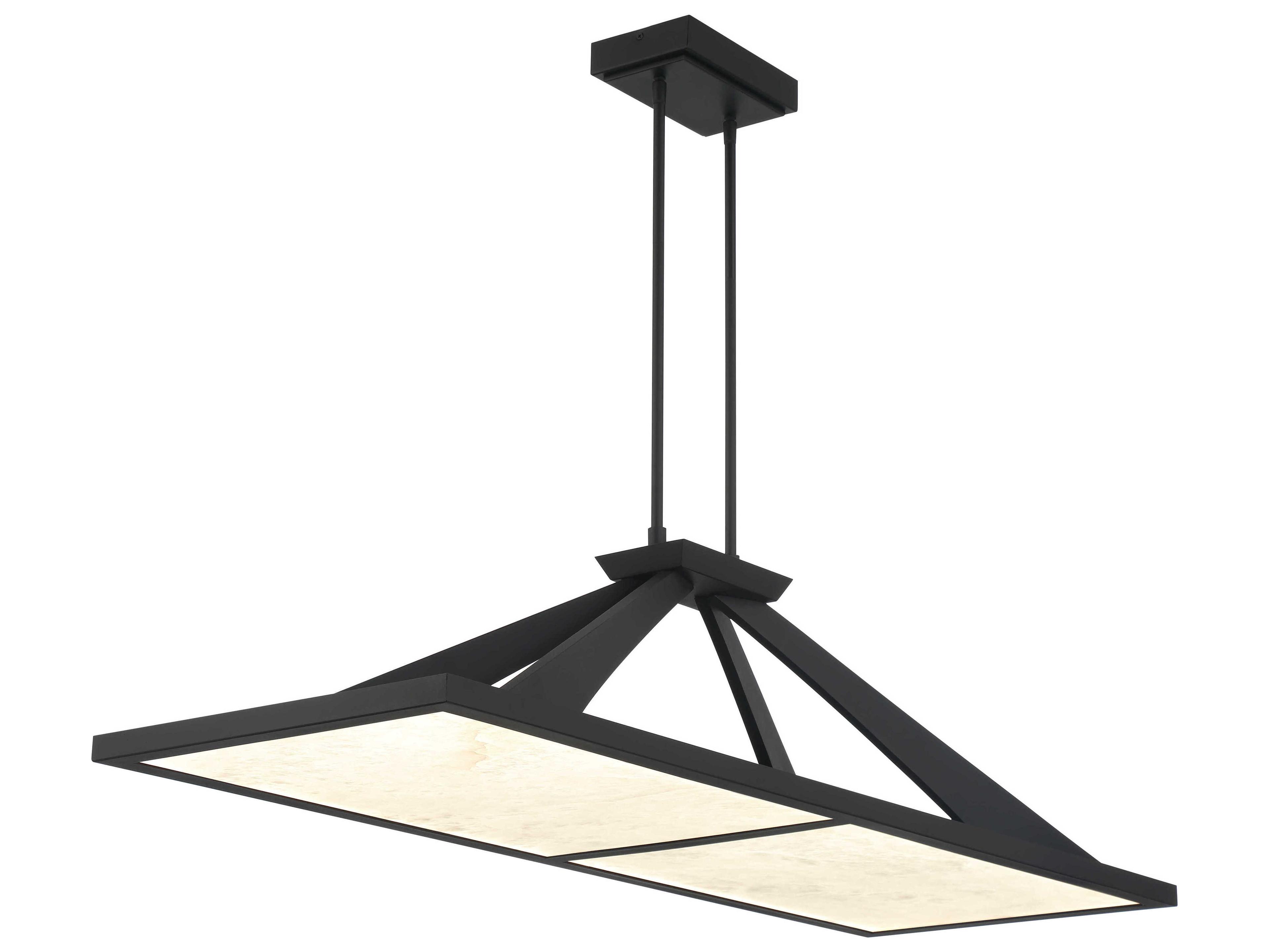 Minka Lavery Stiles 1-Light Sand Coal Black Island Pendant