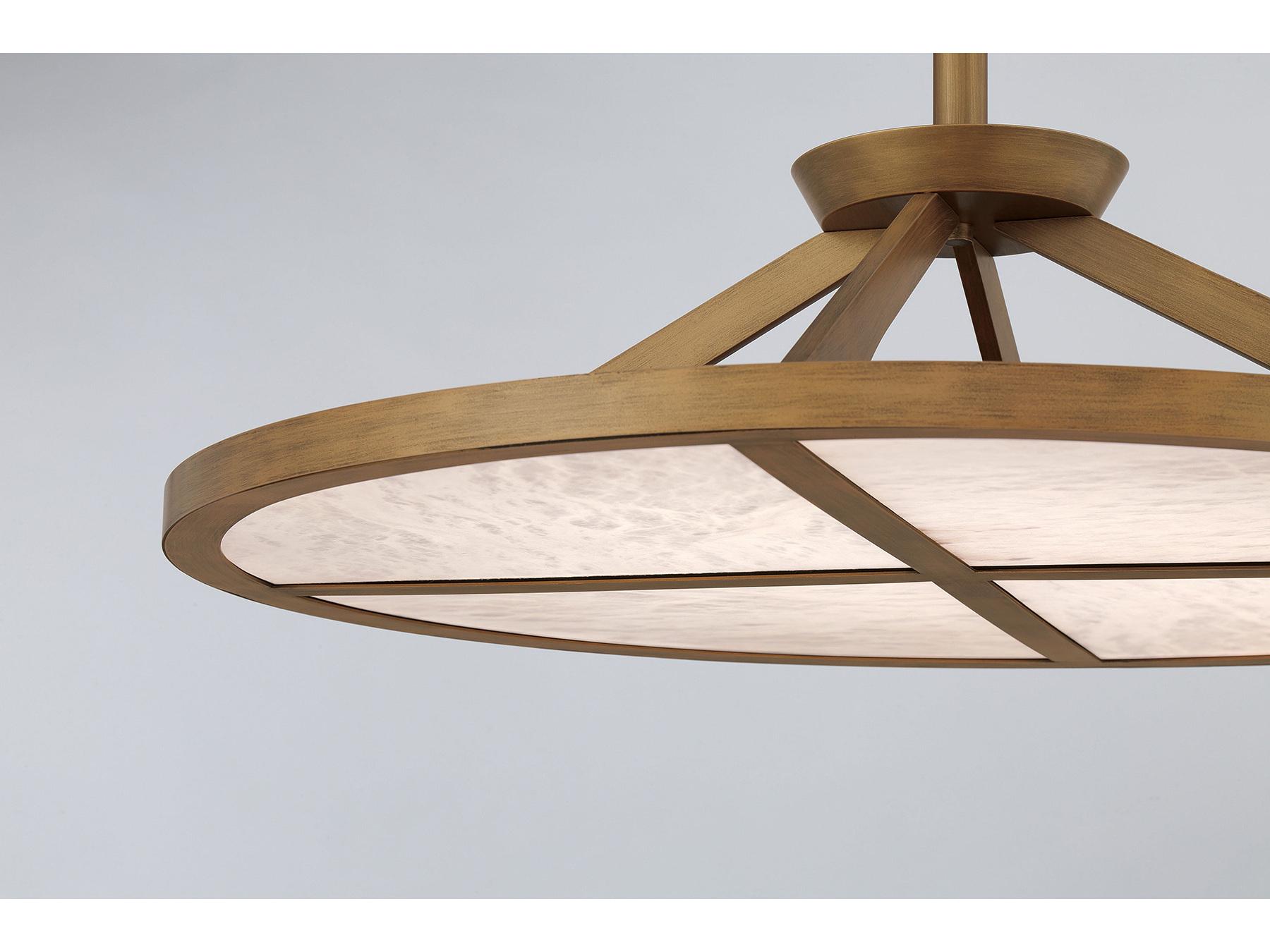 Minka Lavery Stiles Ashen Gold Round Pendant