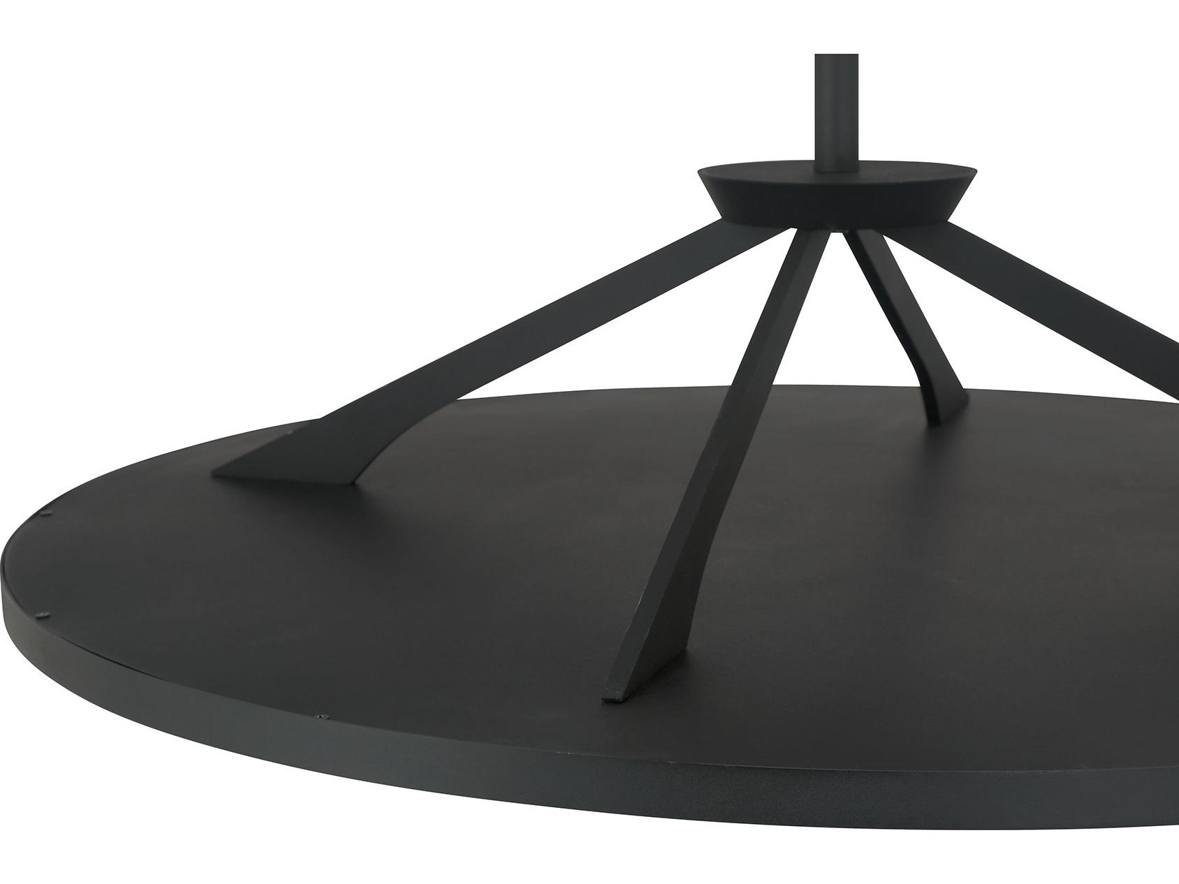 Minka Lavery Stiles Sand Coal Black Round Pendant