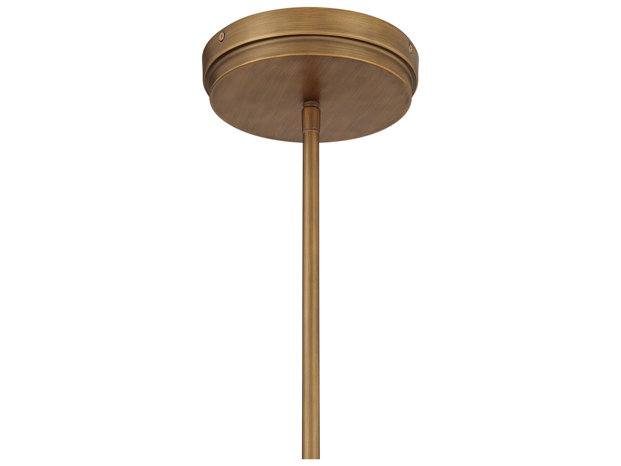 Minka Lavery Stiles Ashen Gold Round Pendant