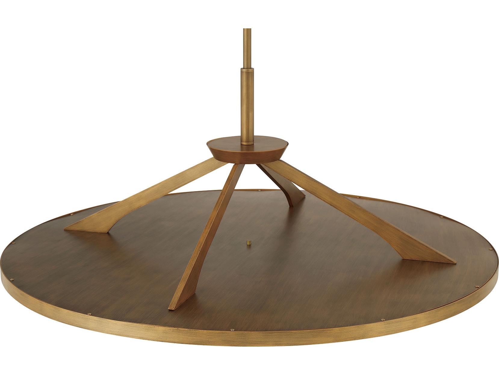 Minka Lavery Stiles Ashen Gold Round Pendant