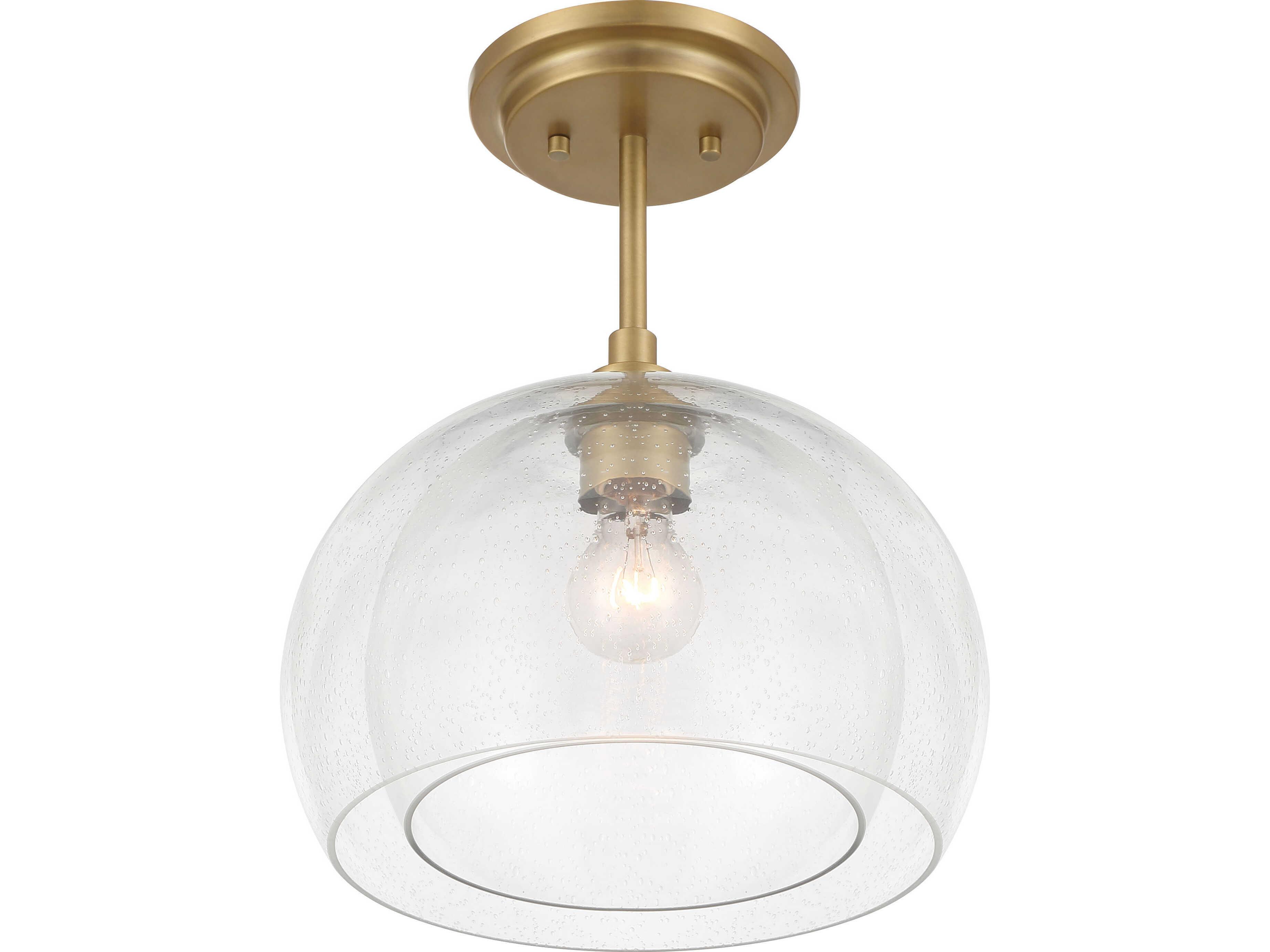 Minka Lavery Glint 1-Light Legacy Brass Globe Mini Pendant