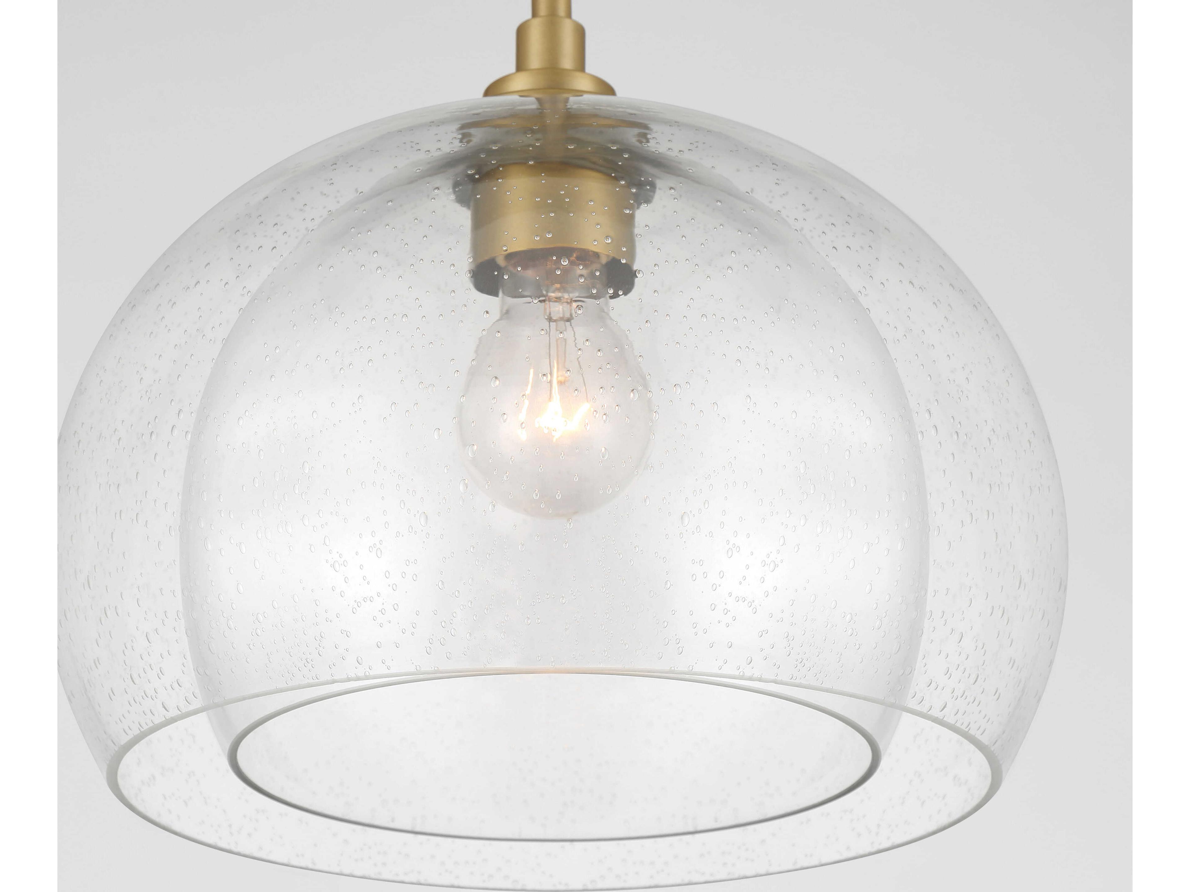 Minka Lavery Glint 1-Light Legacy Brass Globe Mini Pendant