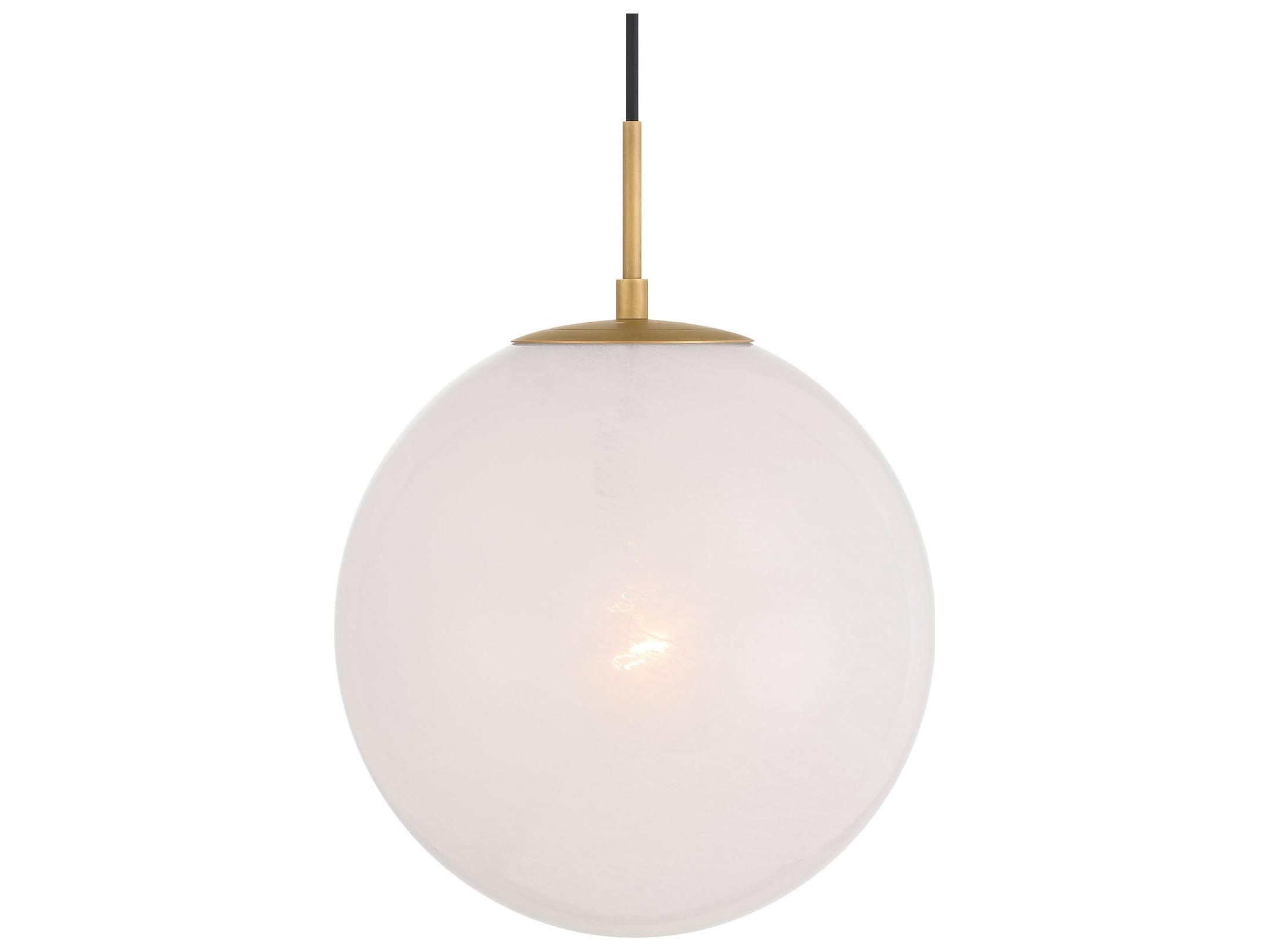 Minka Lavery Mist 1-Light Legacy Brass Globe Mini Pendant