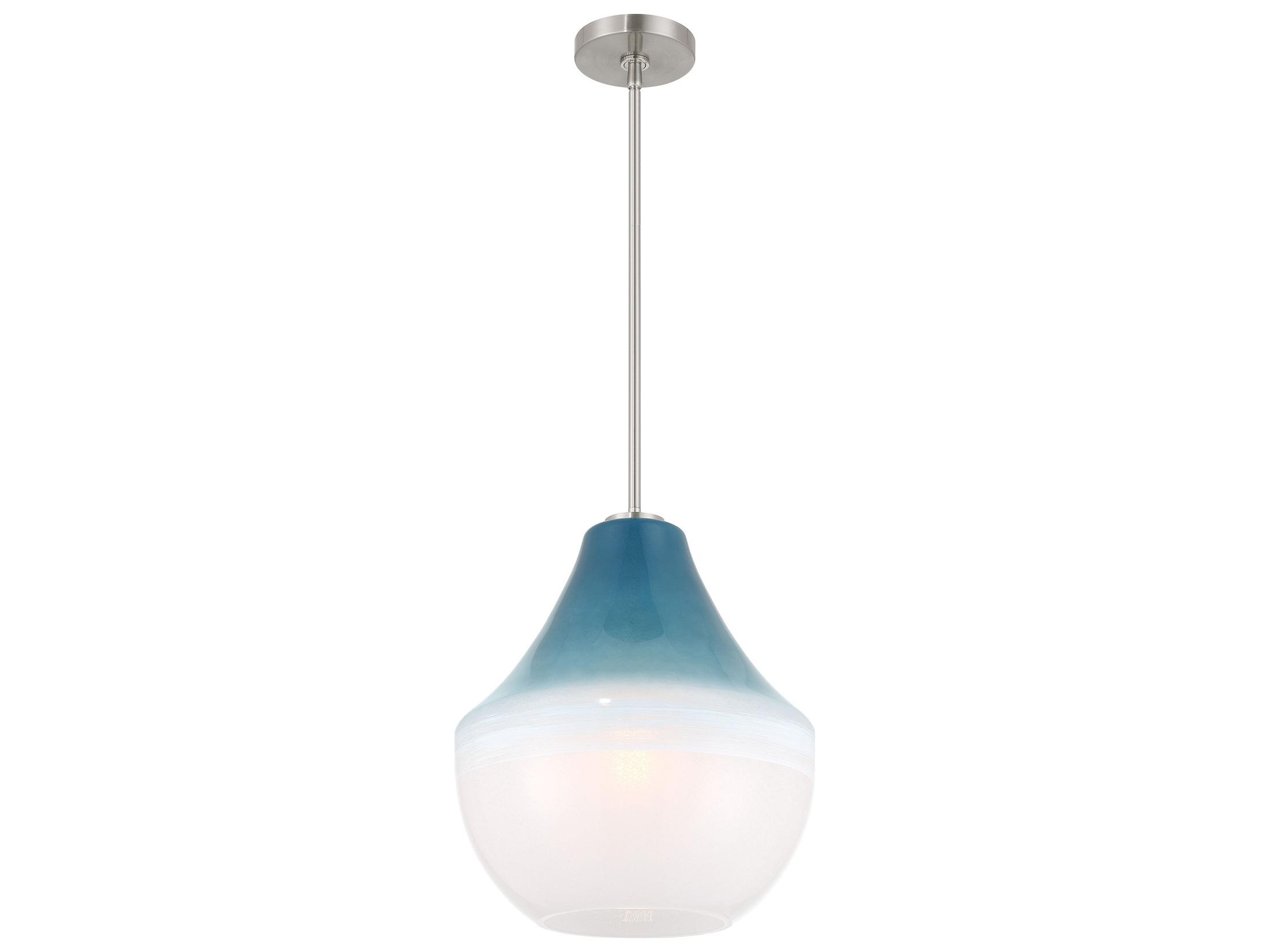 Minka Lavery Pacific 1-Light Brushed Nickel Bell Pendant
