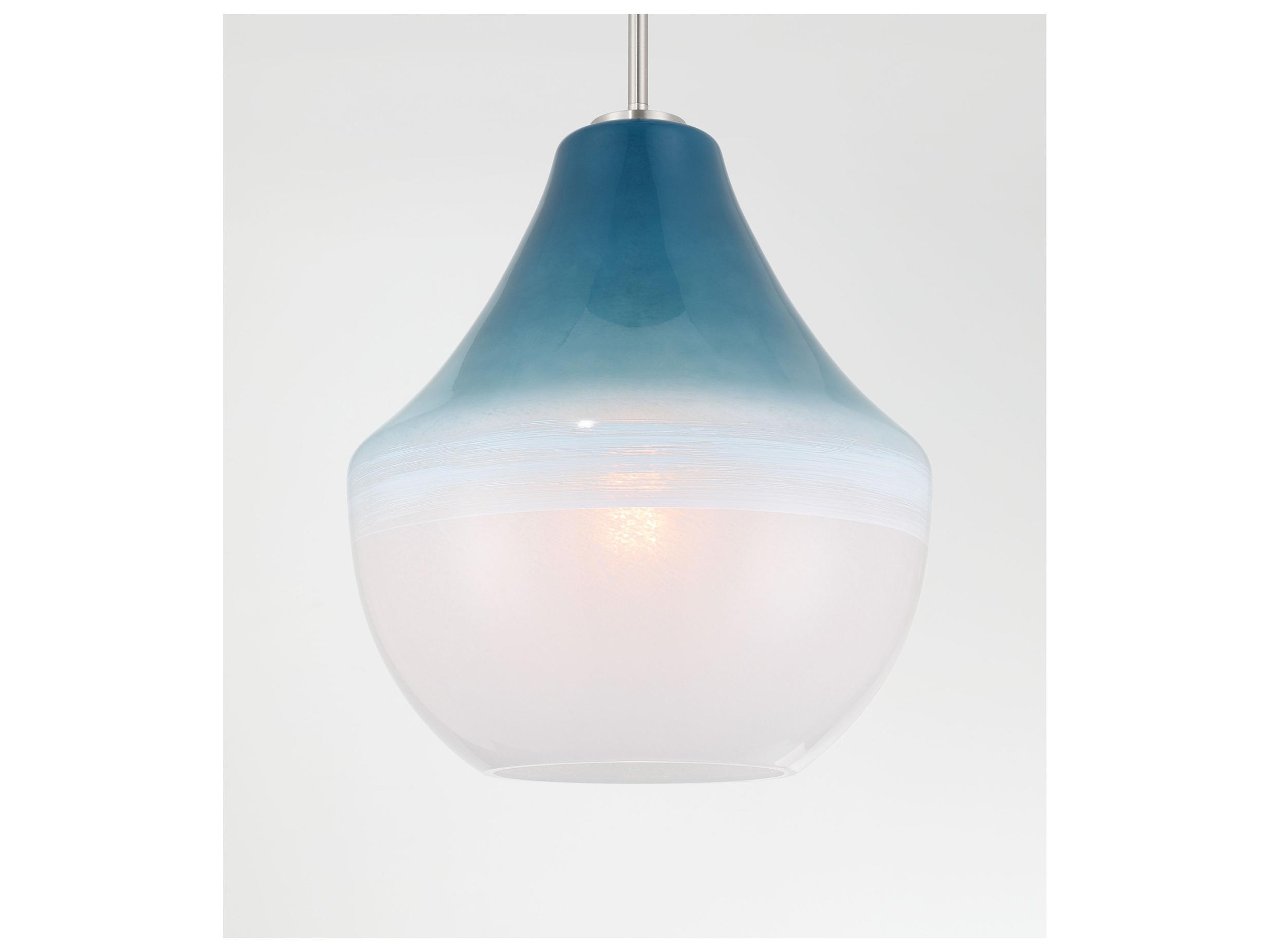 Minka Lavery Pacific 1-Light Brushed Nickel Bell Pendant