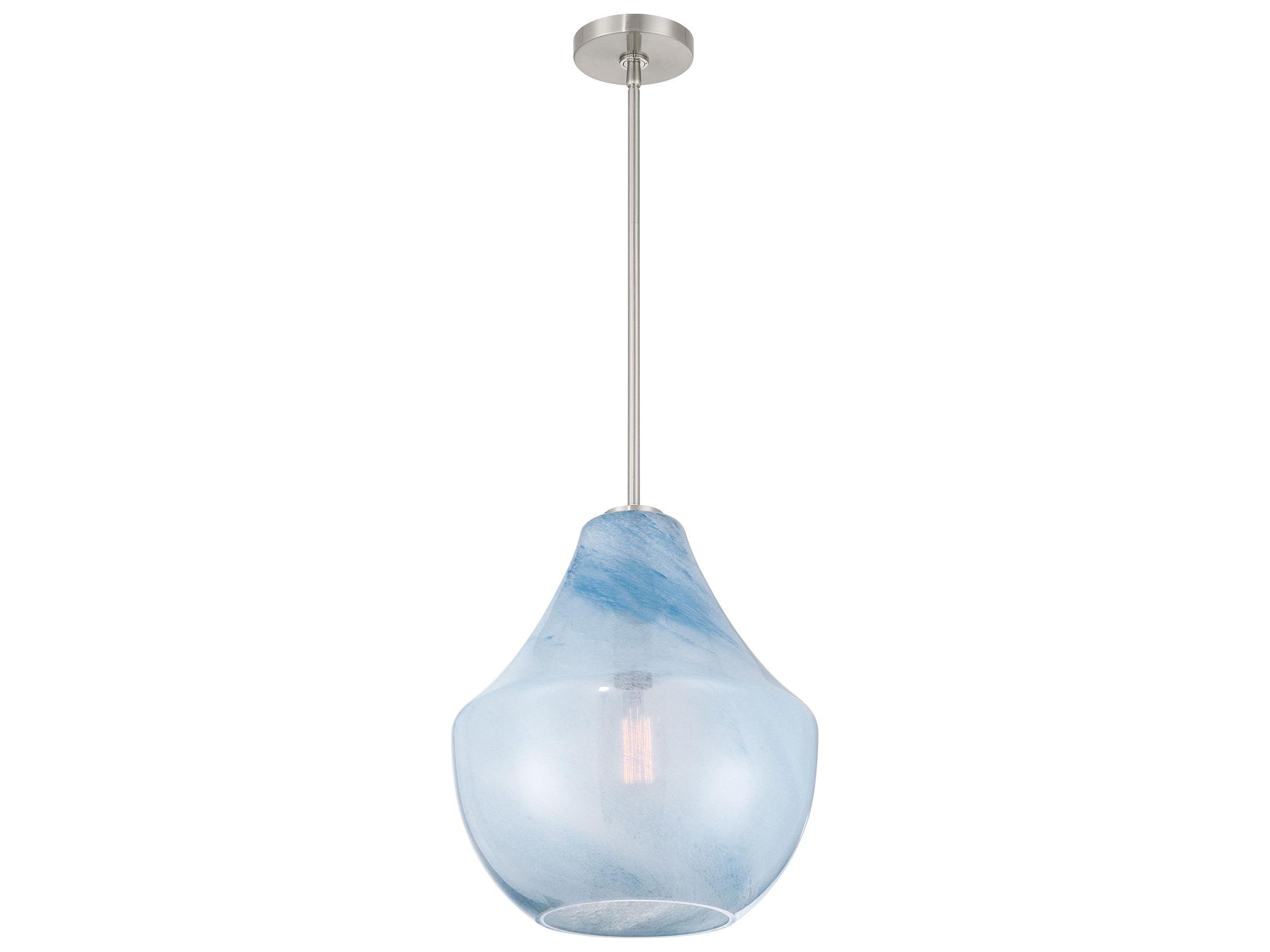 Minka Lavery Pacific 1-Light Brushed Nickel Bell Pendant