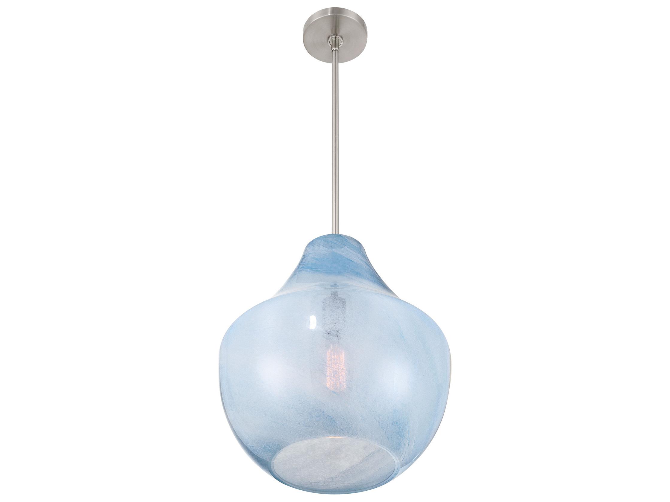 Minka Lavery Pacific 1-Light Brushed Nickel Bell Pendant