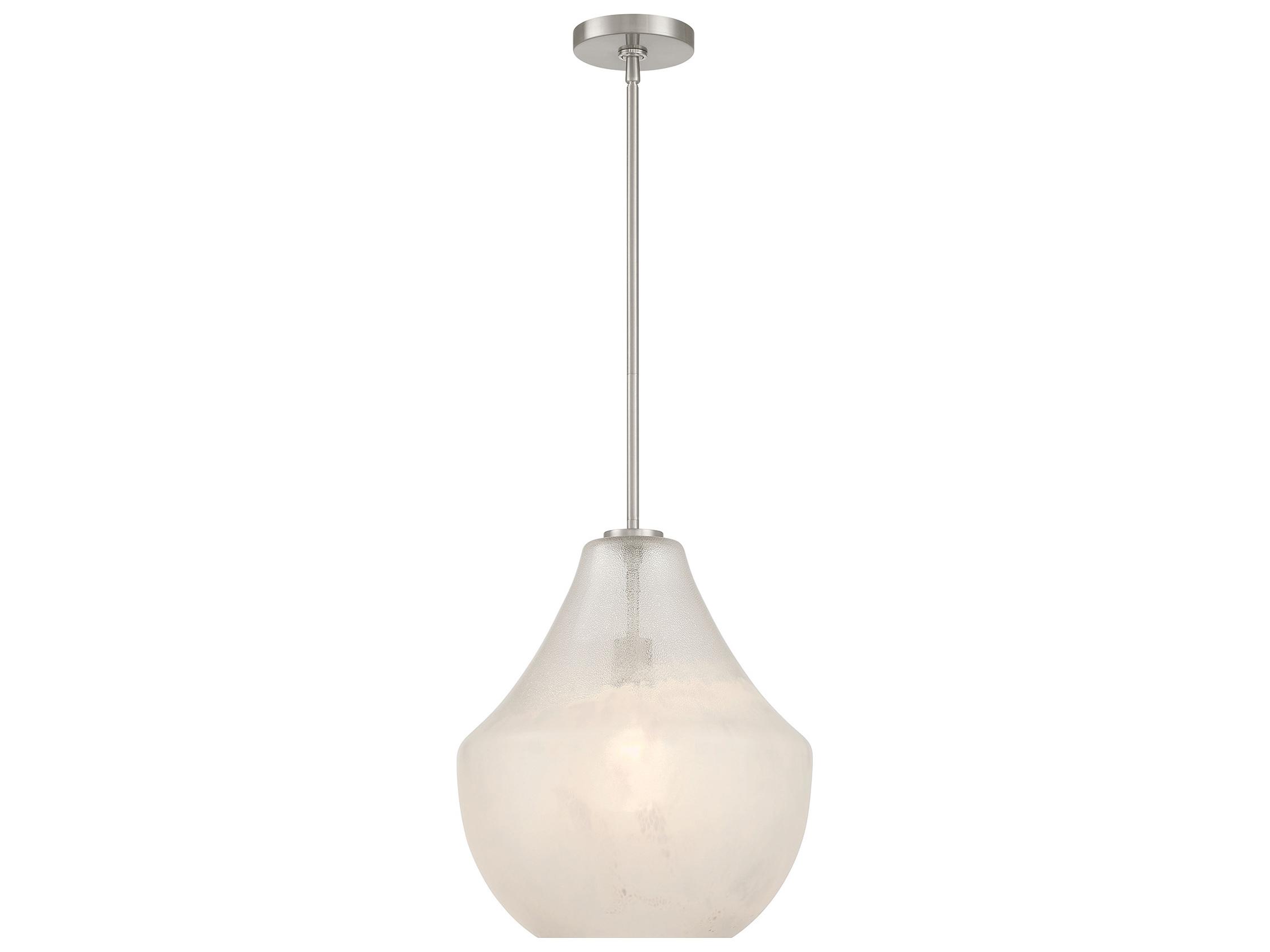 Minka Lavery Pacific 1-Light Brushed Nickel Bell Pendant