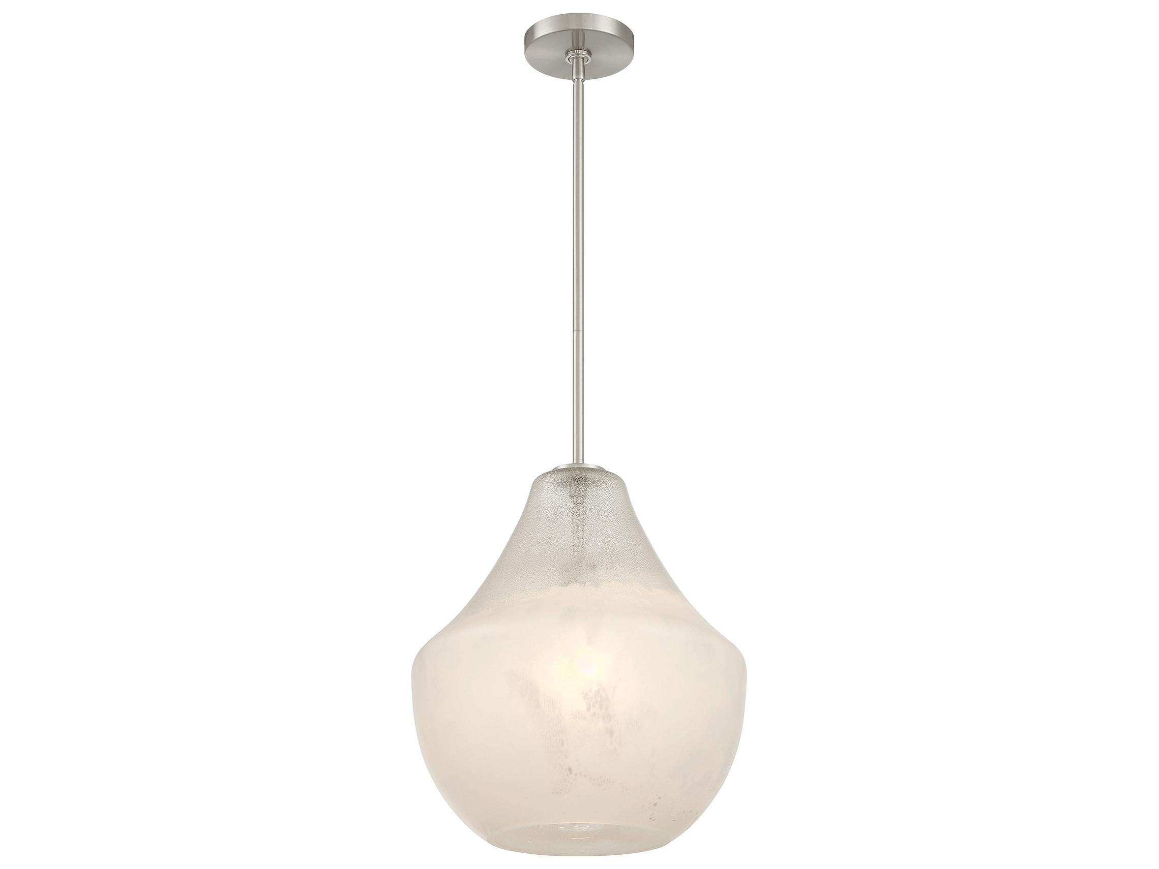Minka Lavery Pacific 1-Light Brushed Nickel Bell Pendant