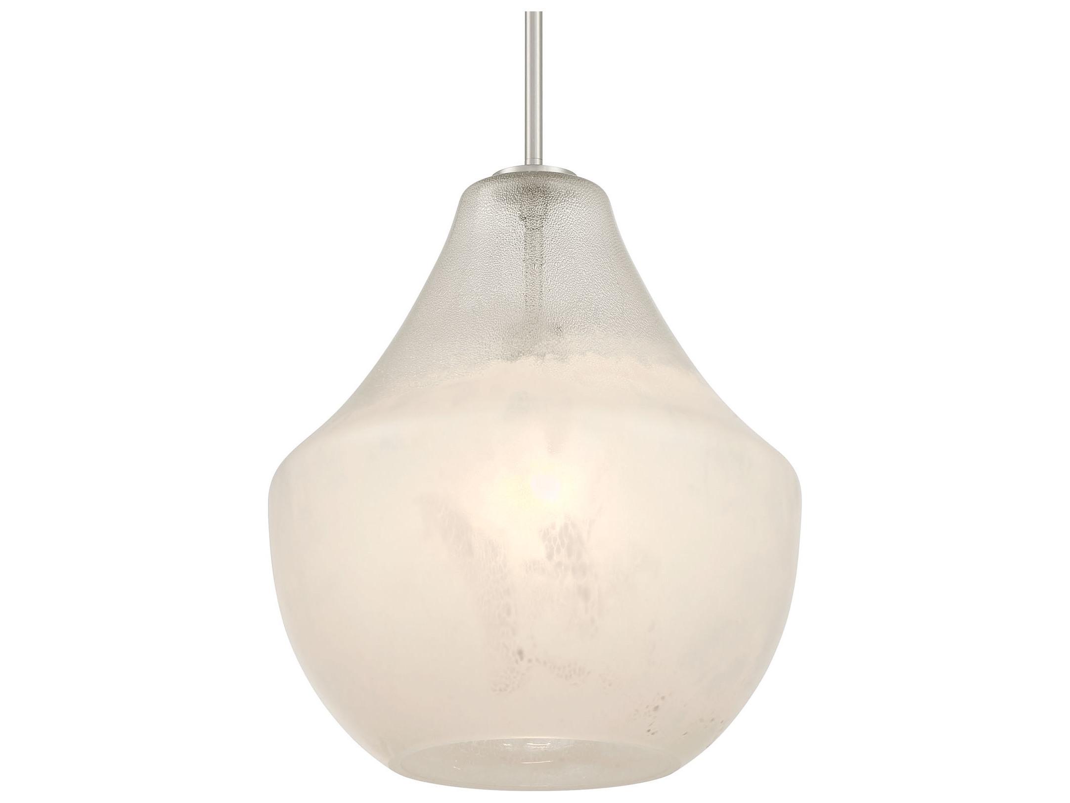Minka Lavery Pacific 1-Light Brushed Nickel Bell Pendant