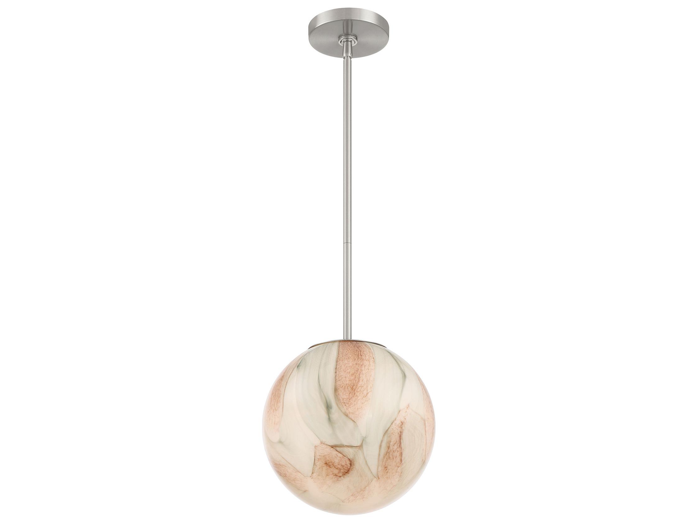 Minka Lavery Desert 1-Light Brushed Nickel Globe Mini Pendant
