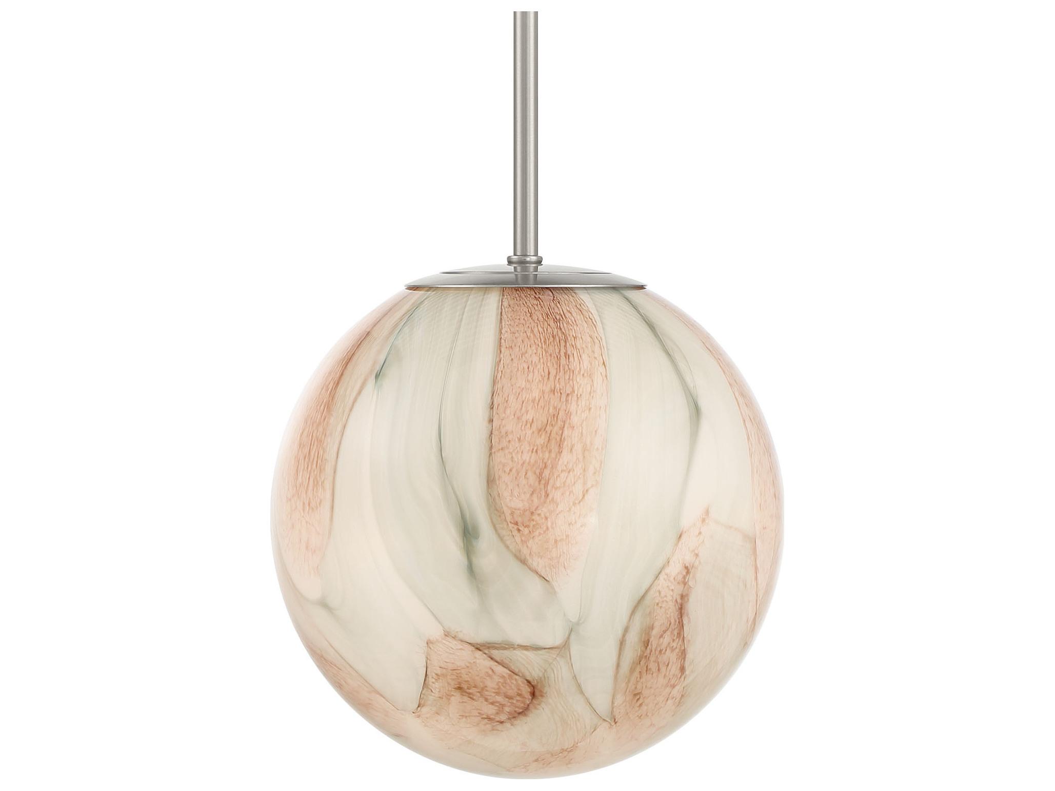 Minka Lavery Desert 1-Light Brushed Nickel Globe Mini Pendant