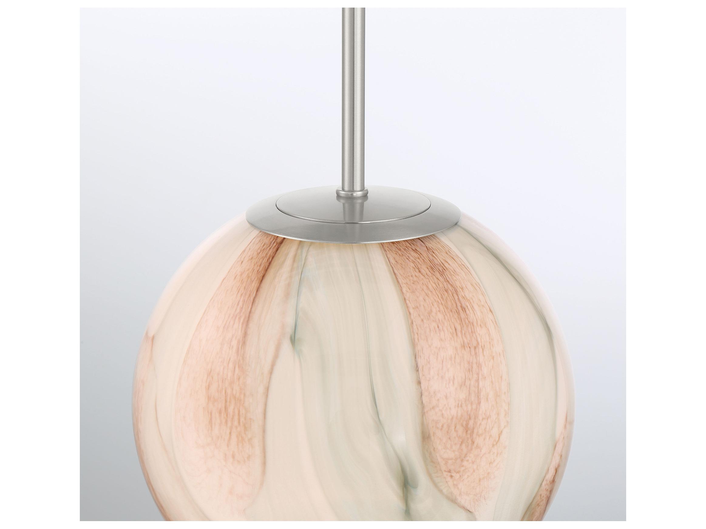 Minka Lavery Desert 1-Light Brushed Nickel Globe Mini Pendant