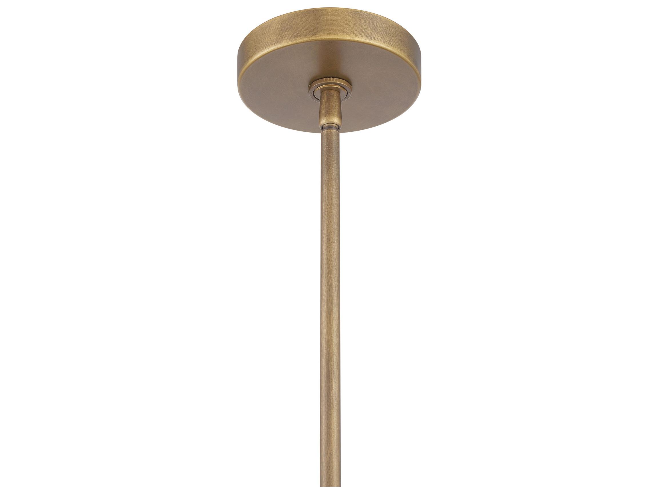 Minka Lavery York 1-Light Natural Brass Dome Pendant