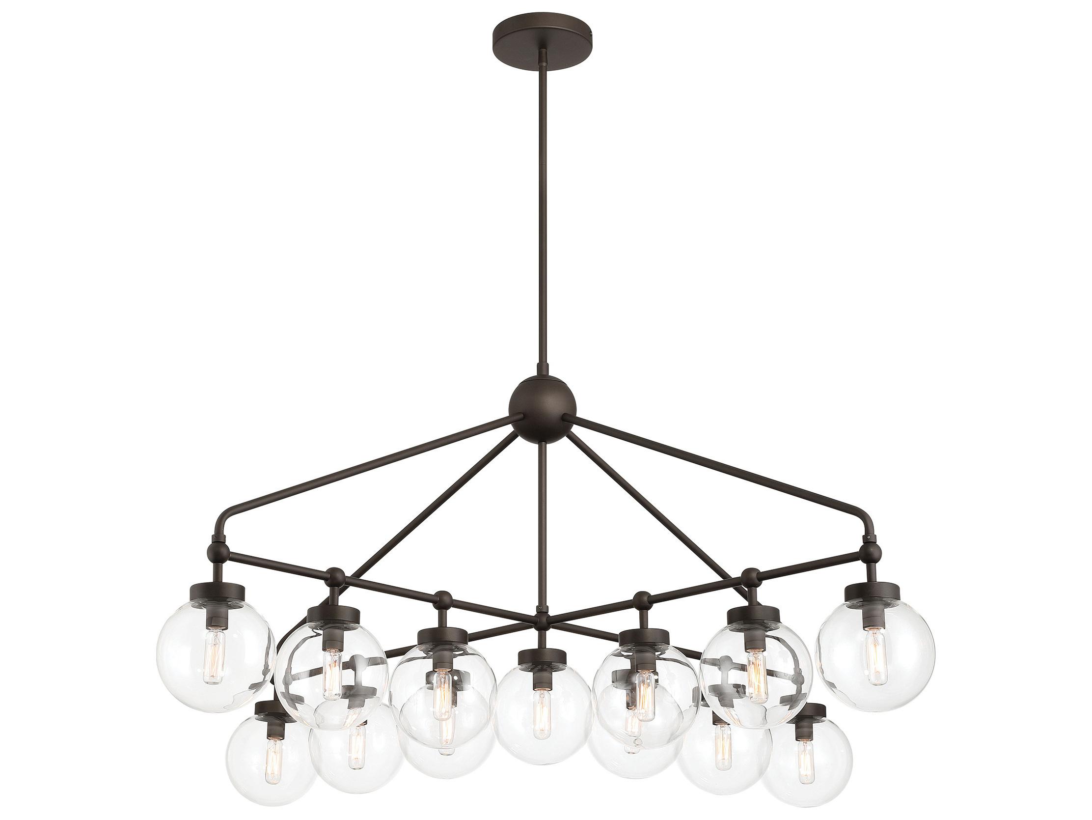 Minka Lavery Stella 13-Light Dark Bronze Globe Chandelier