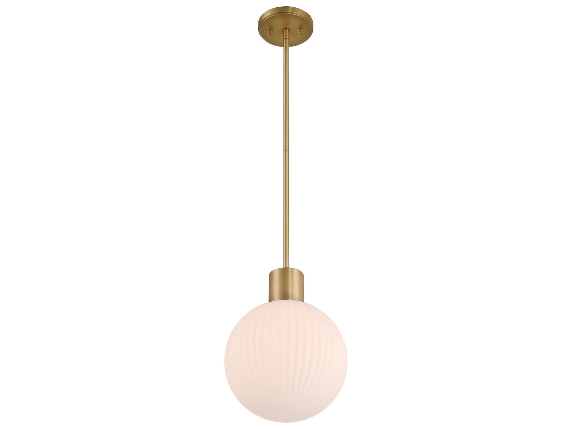 Minka Lavery Fenton 1-Light Legacy Brass Globe Mini Pendant