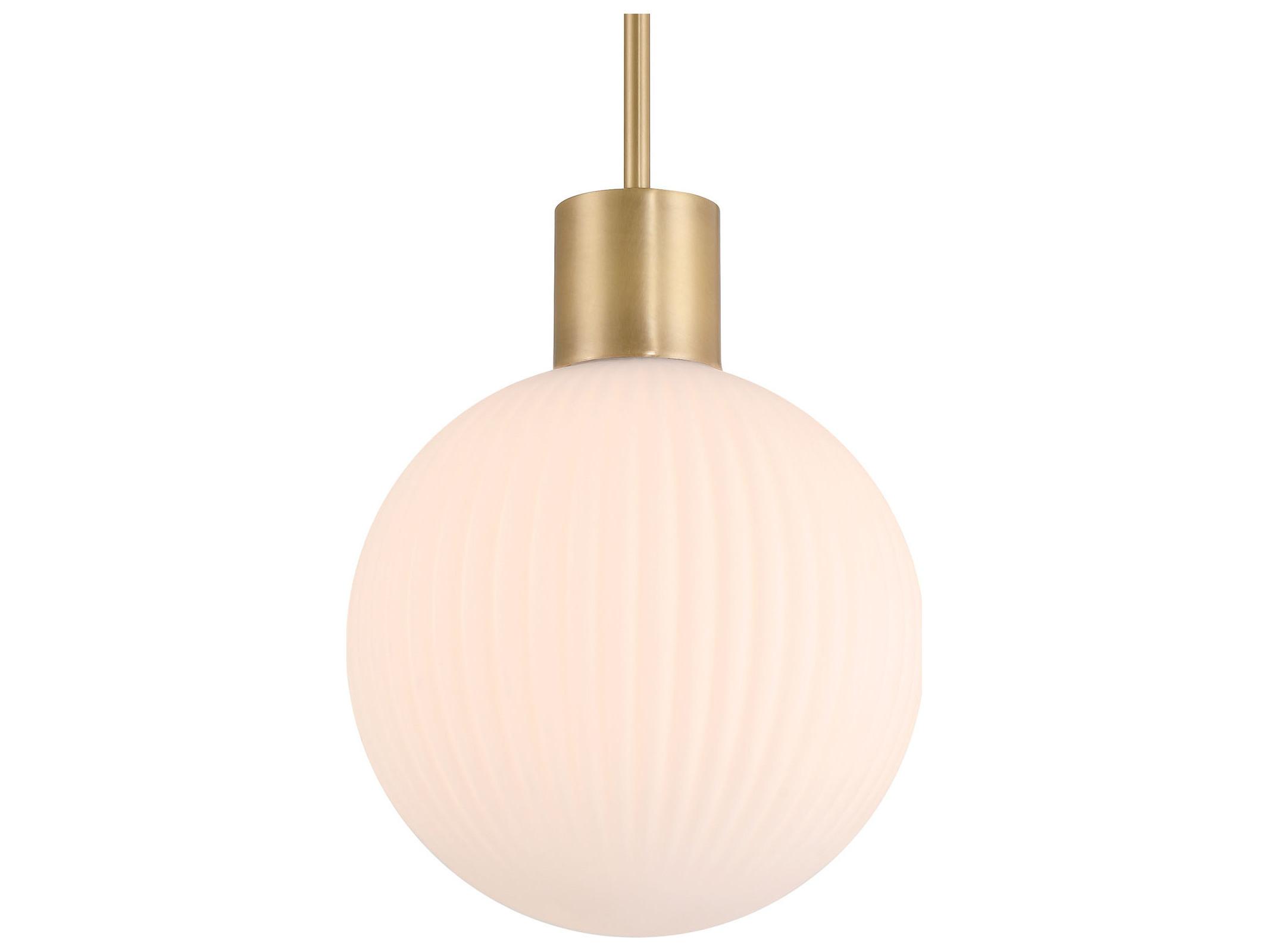 Minka Lavery Fenton 1-Light Legacy Brass Globe Mini Pendant