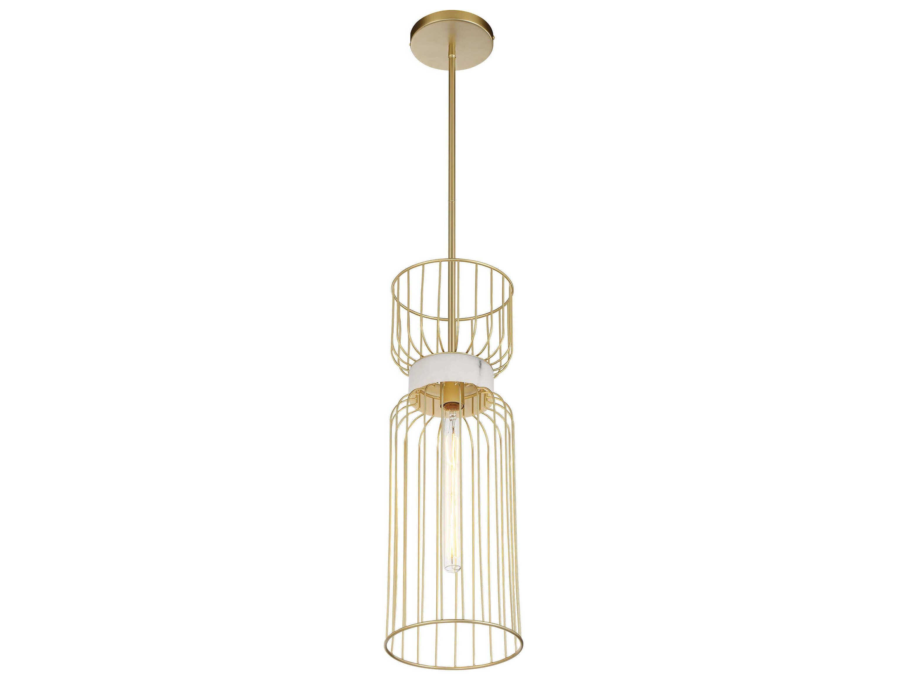 Minka Lavery Park Slope 1-Light Nouveau Gold Mini Pendant