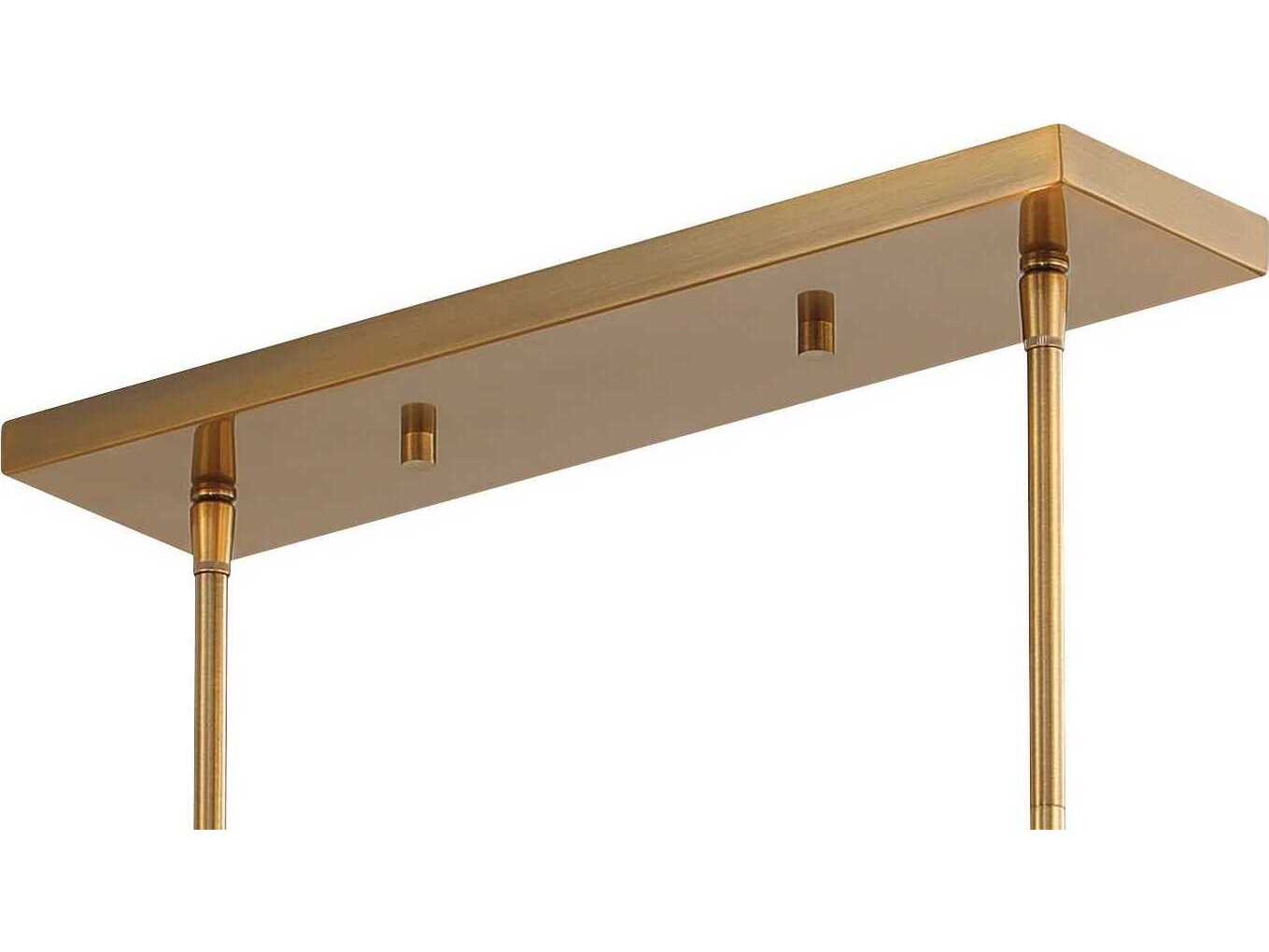 Minka Lavery Van Noord 6-Light Oxidized Aged Brass Blue Island Pendant