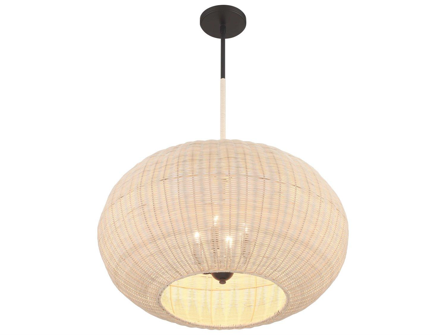 Minka Lavery Modjeska 4-Light Coal Black Pendant