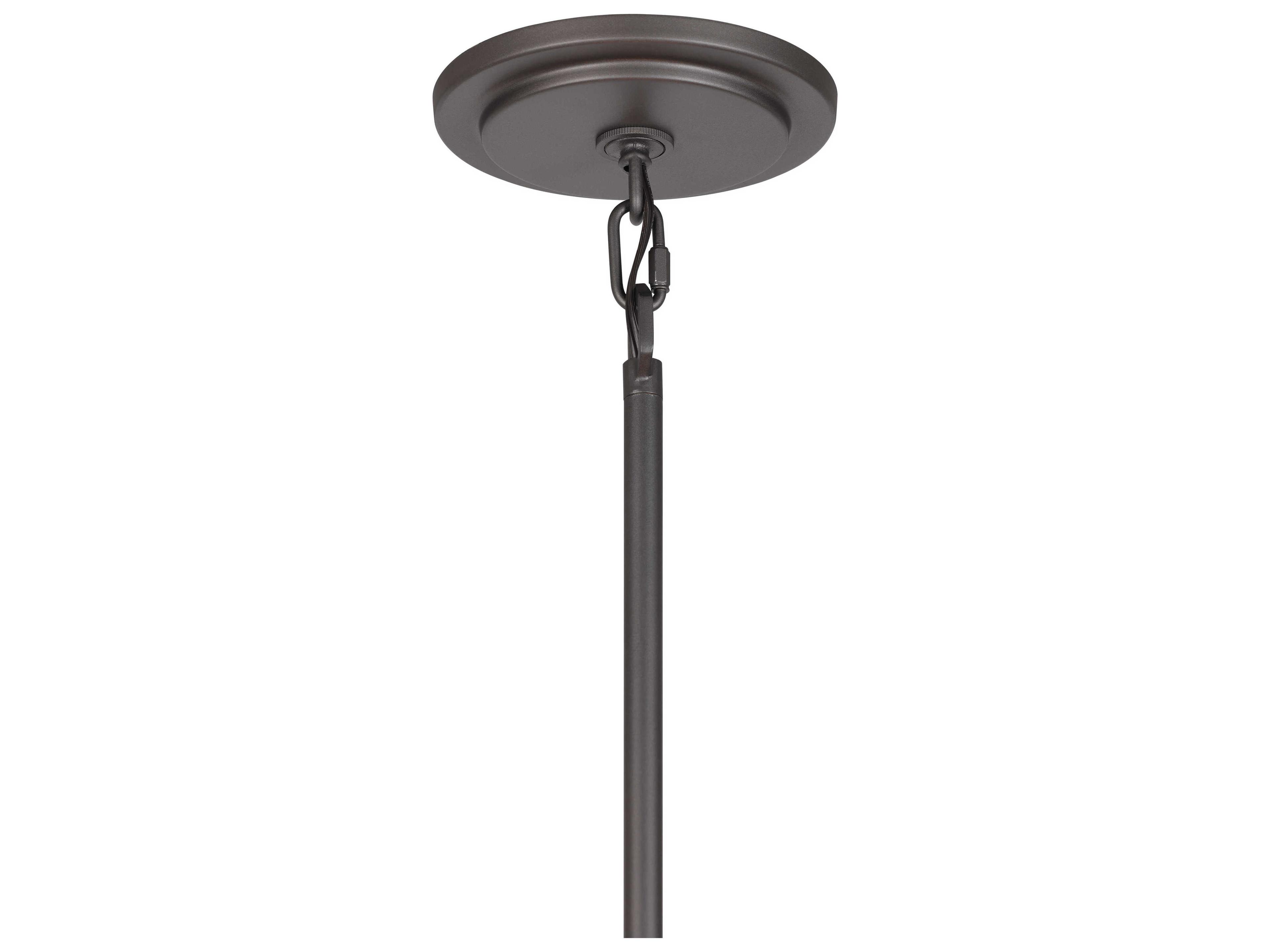 Minka Lavery Hexly 9-Light Bronze Sultry Silver Cylinder Pendant