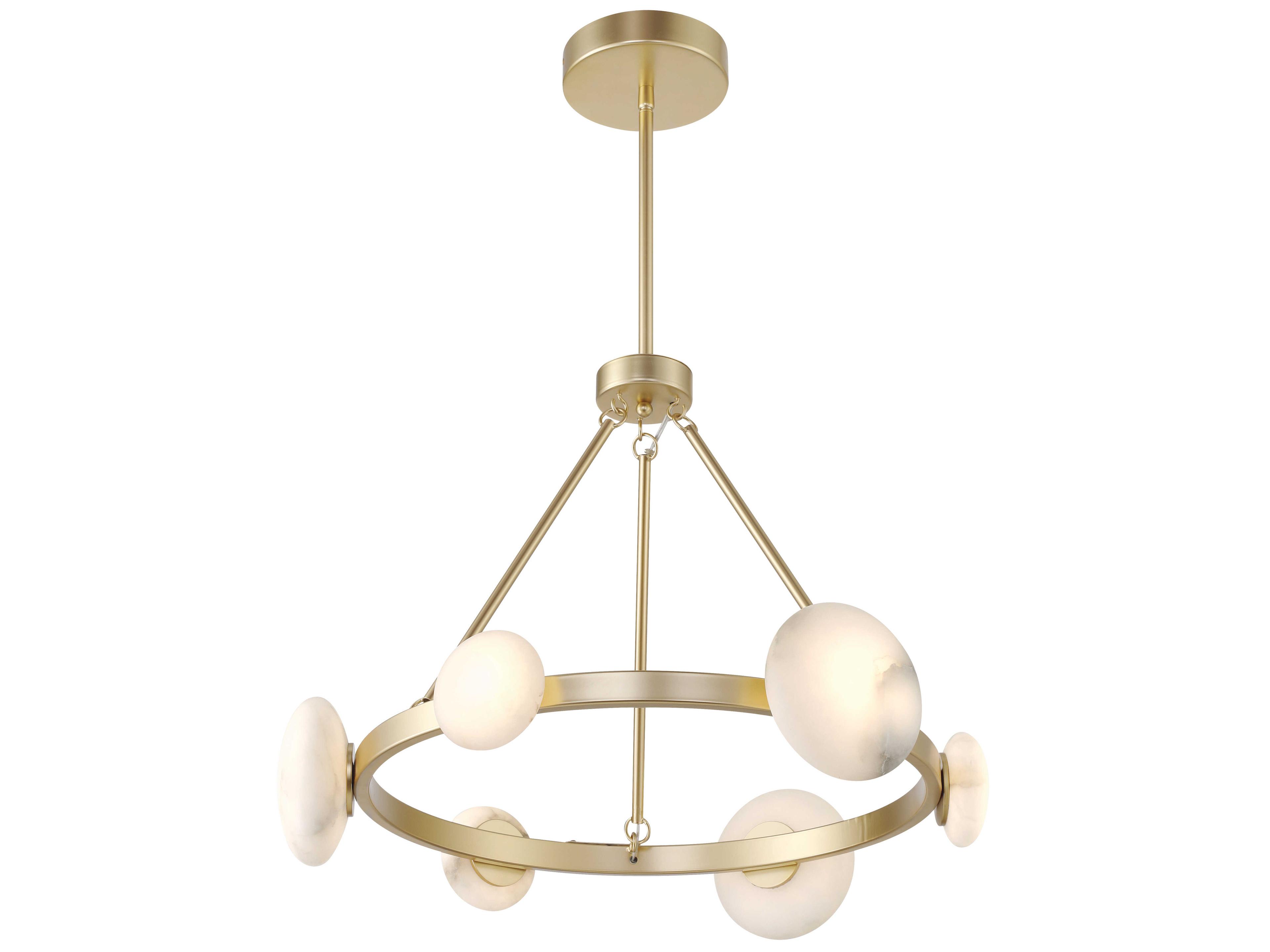 Minka Lavery Zill 6-Light Lily Gold Round Chandelier
