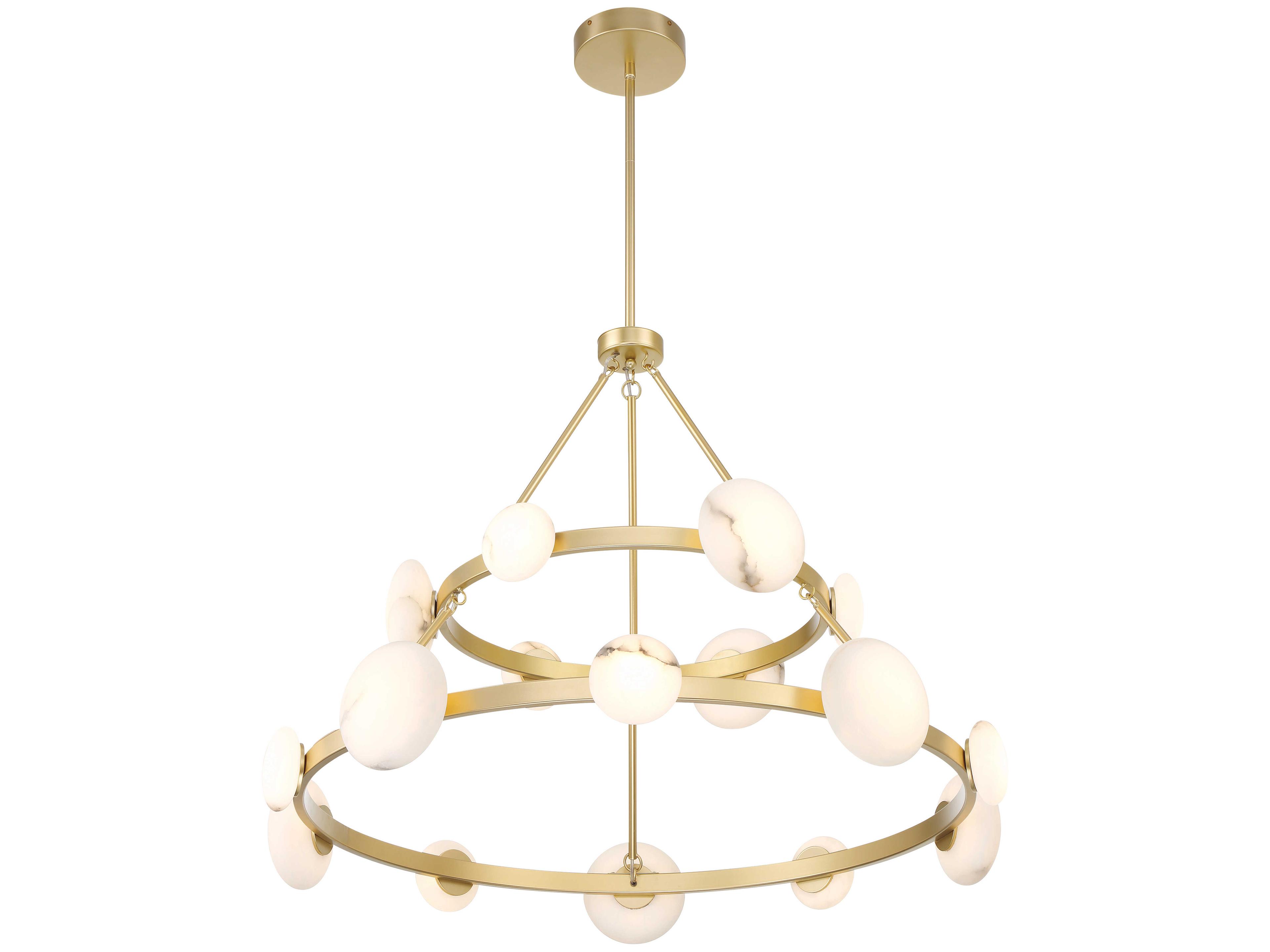 Minka Lavery Zill 16-Light Lily Gold Tiered Chandelier