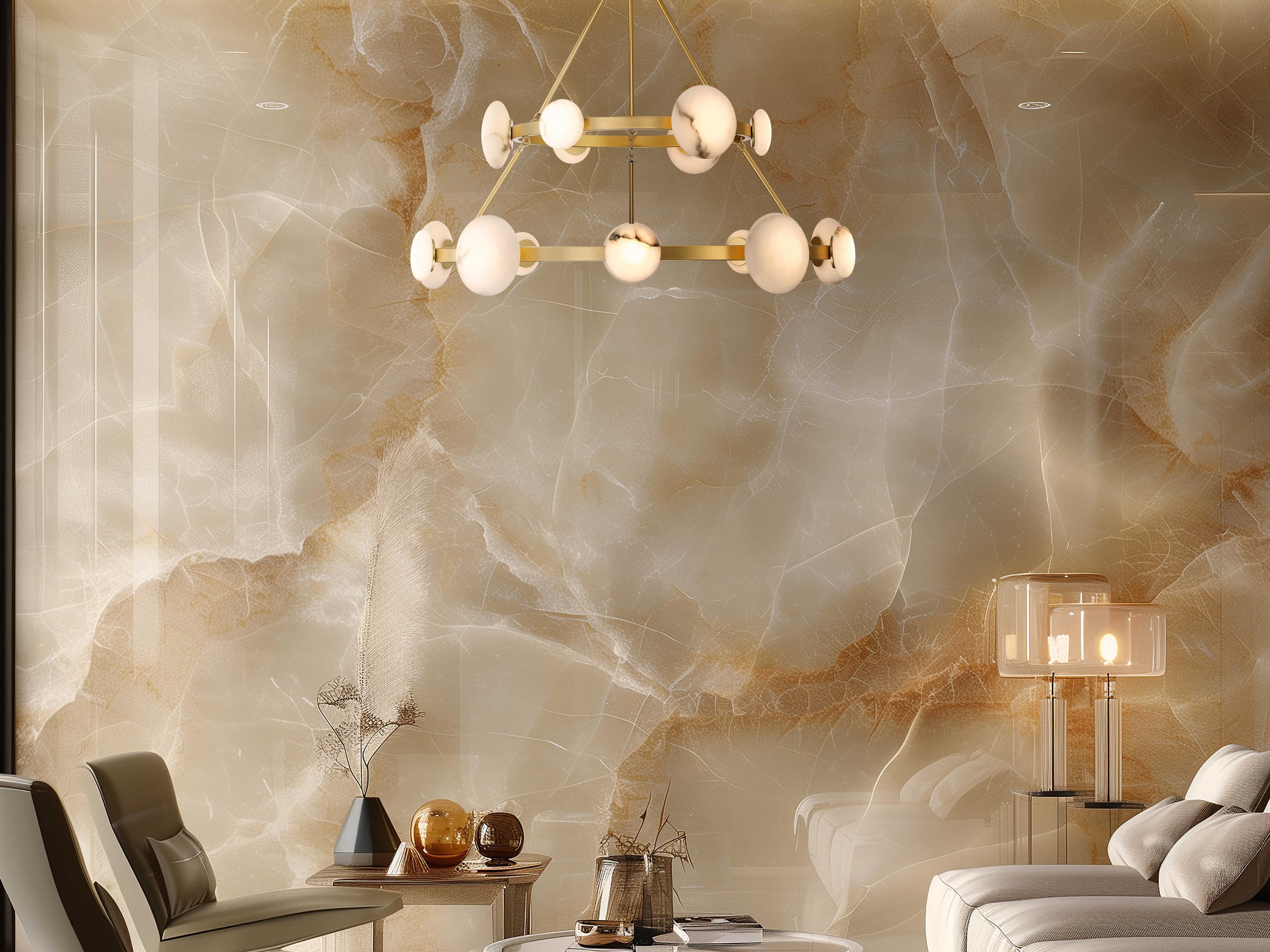 Minka Lavery Zill 16-Light Lily Gold Tiered Chandelier