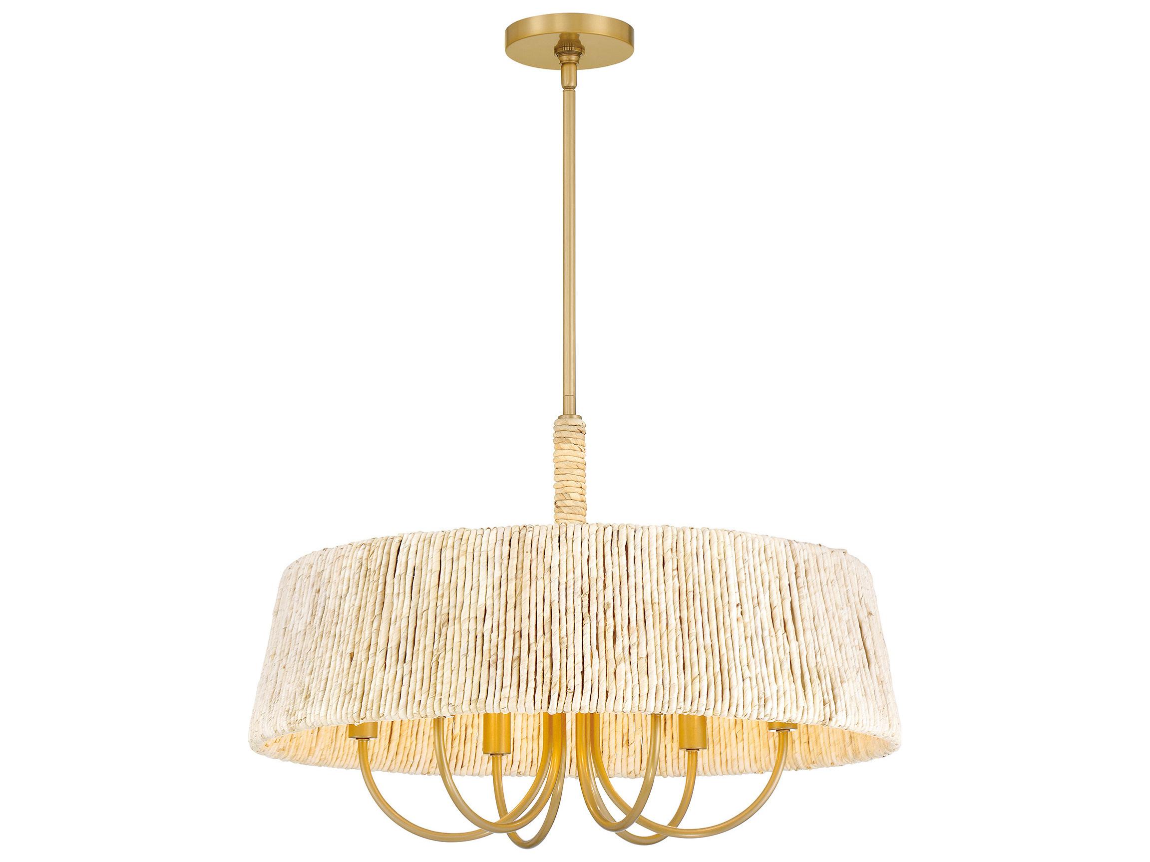 Minka Lavery Hellia 6-Light Legacy Brass Pendant