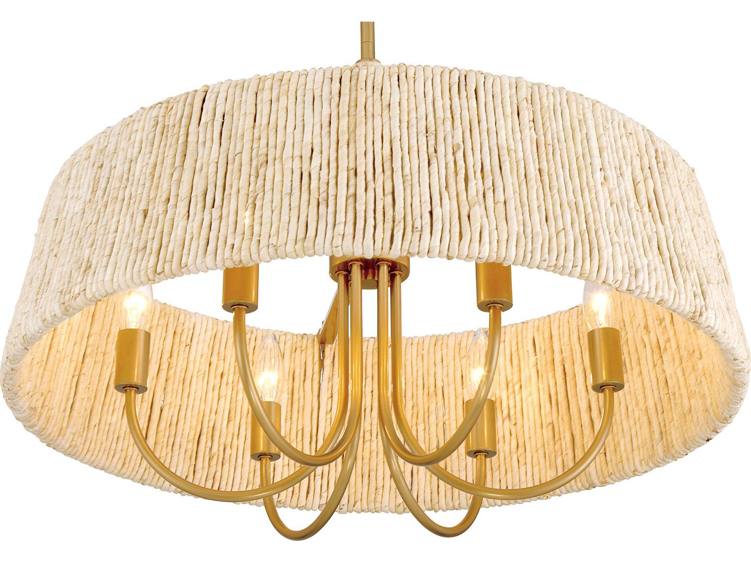 Minka Lavery Hellia 6-Light Legacy Brass Pendant
