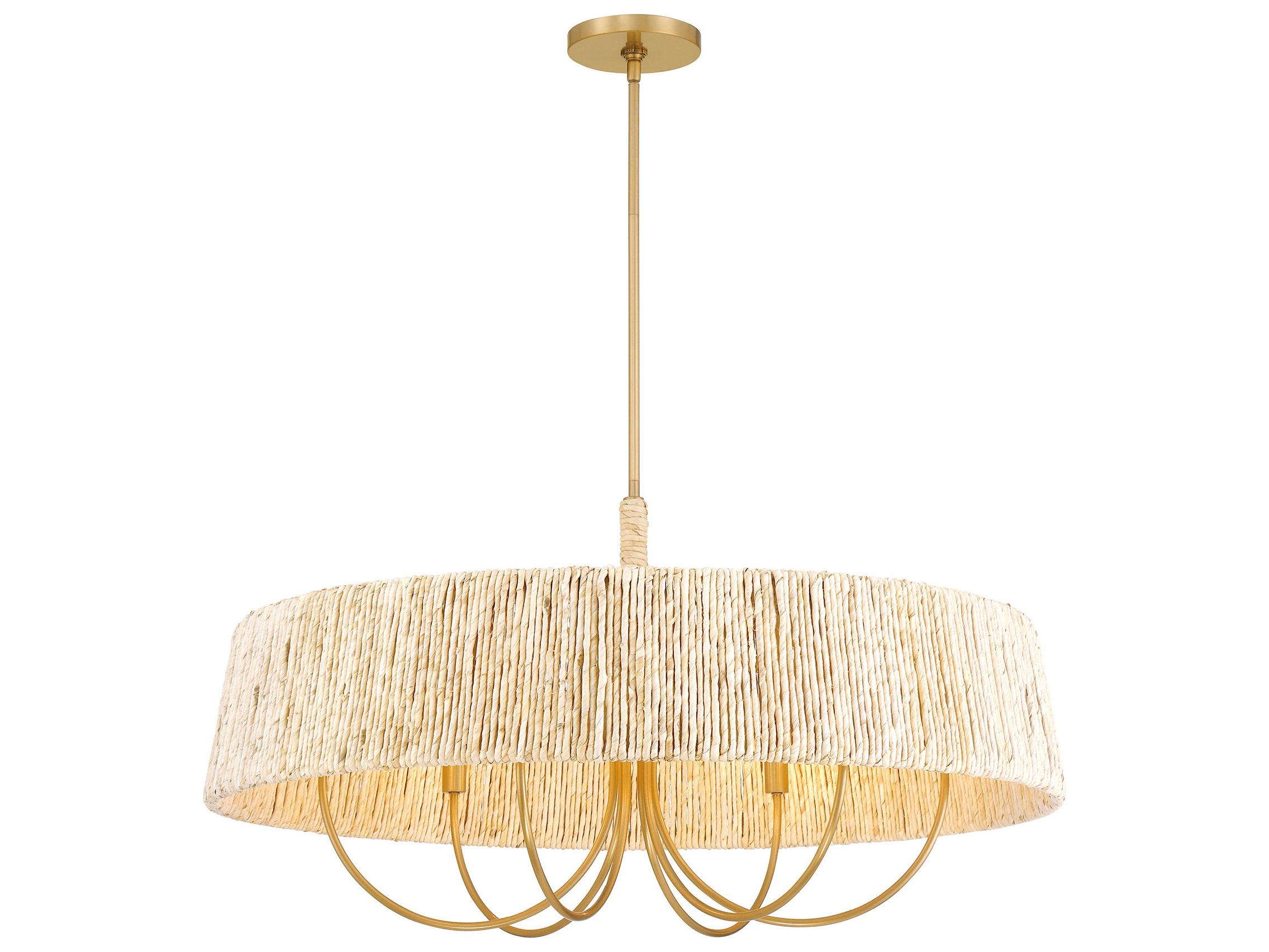 Minka Lavery Hellia 6-Light Legacy Brass Pendant