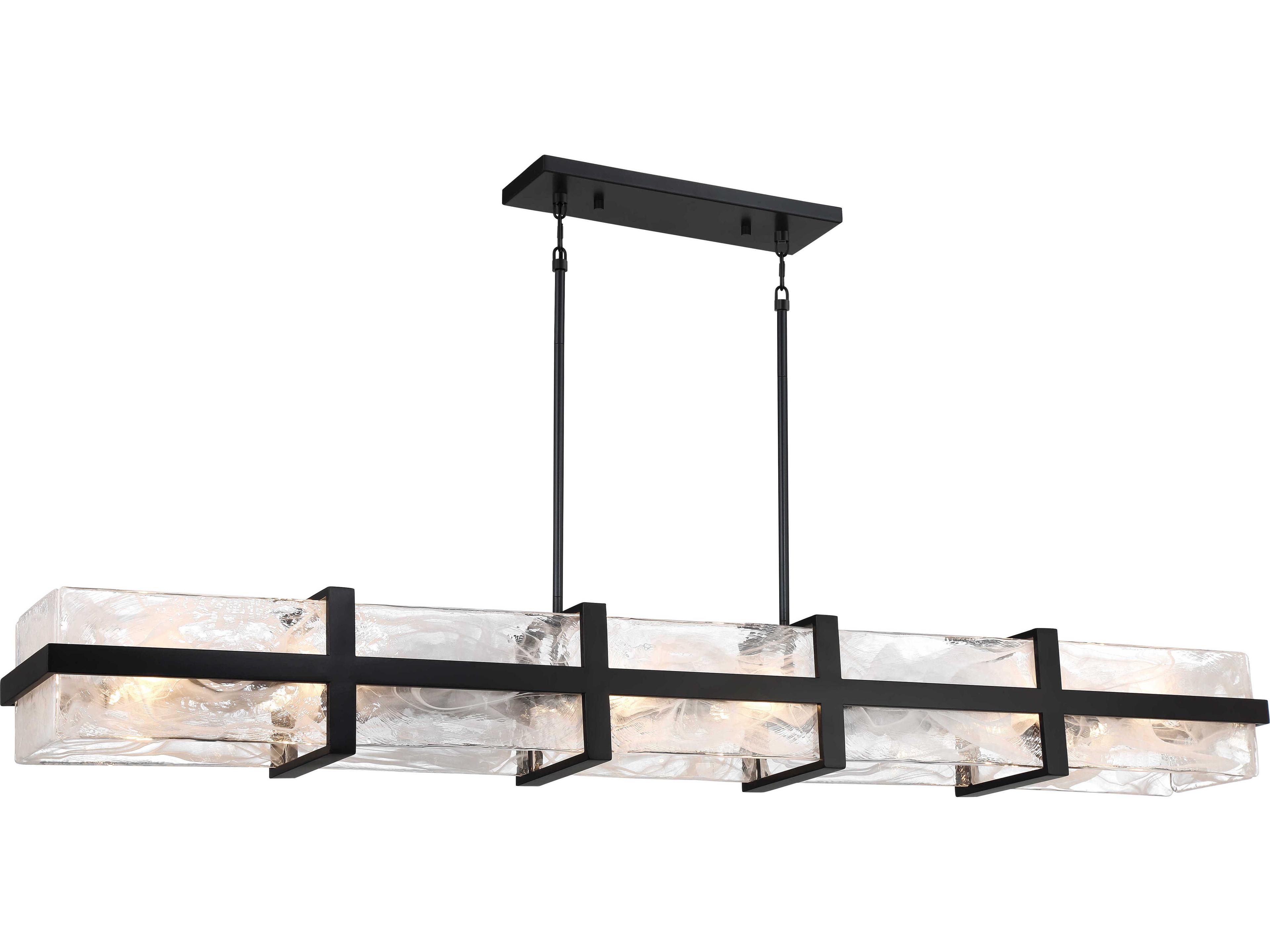 Minka Lavery Cloud Break 12-Light Coal Black Island Pendant