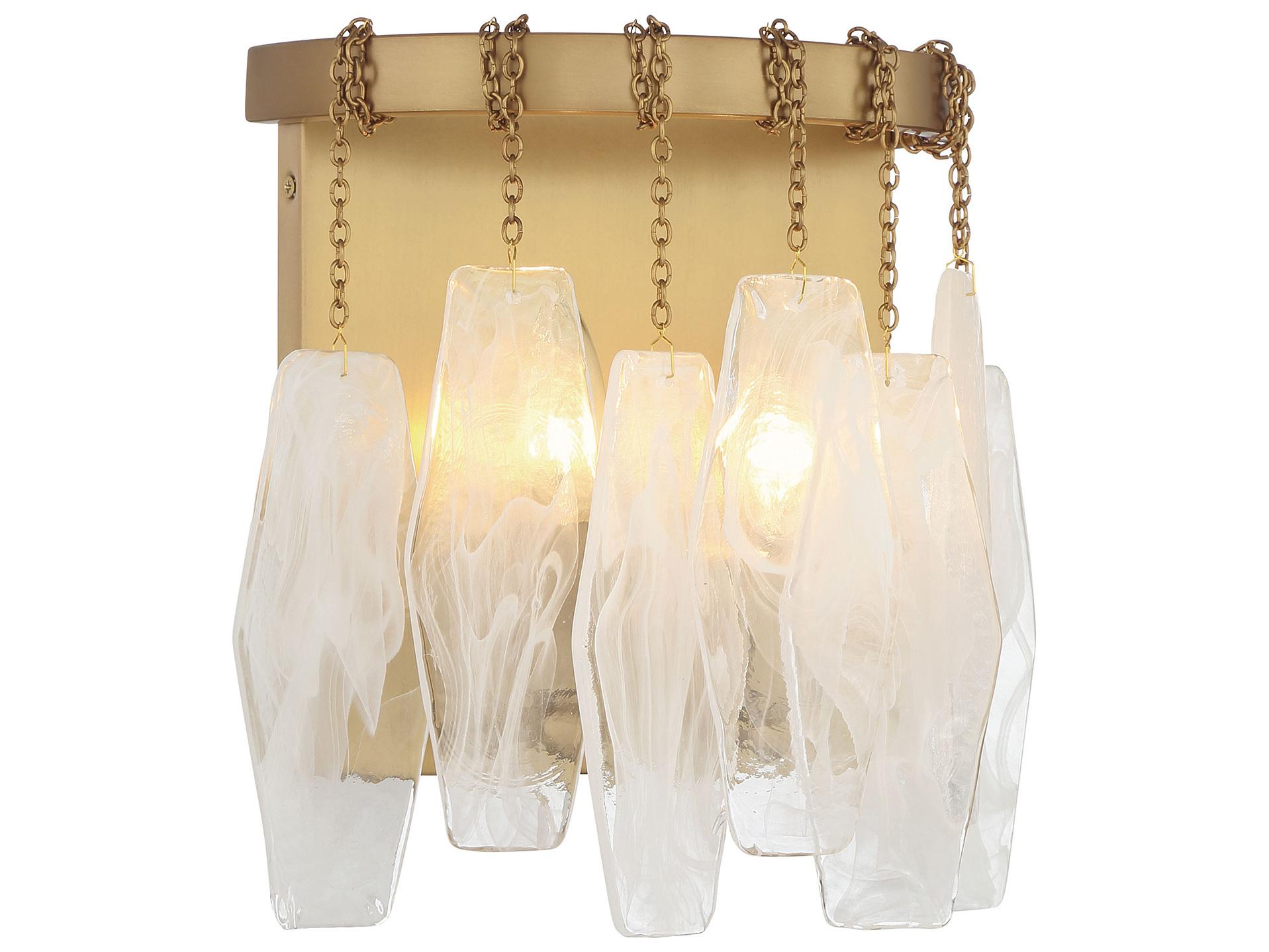 Minka Lavery Willow 2-Light Legacy Brass Wall Sconce