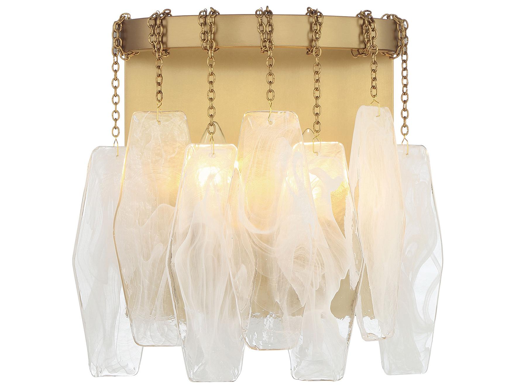 Minka Lavery Willow 2-Light Legacy Brass Wall Sconce