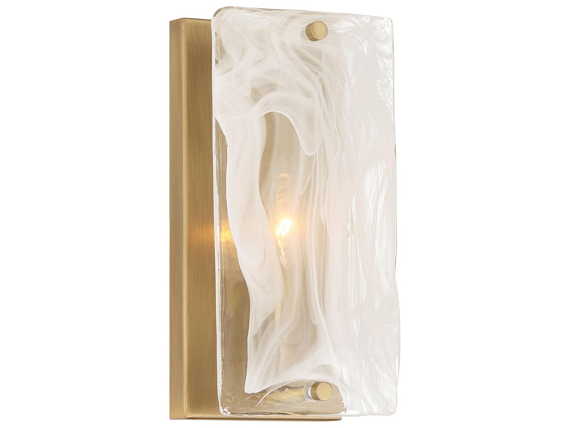 Minka Lavery Veil 1-Light Legacy Brass Wall Sconce