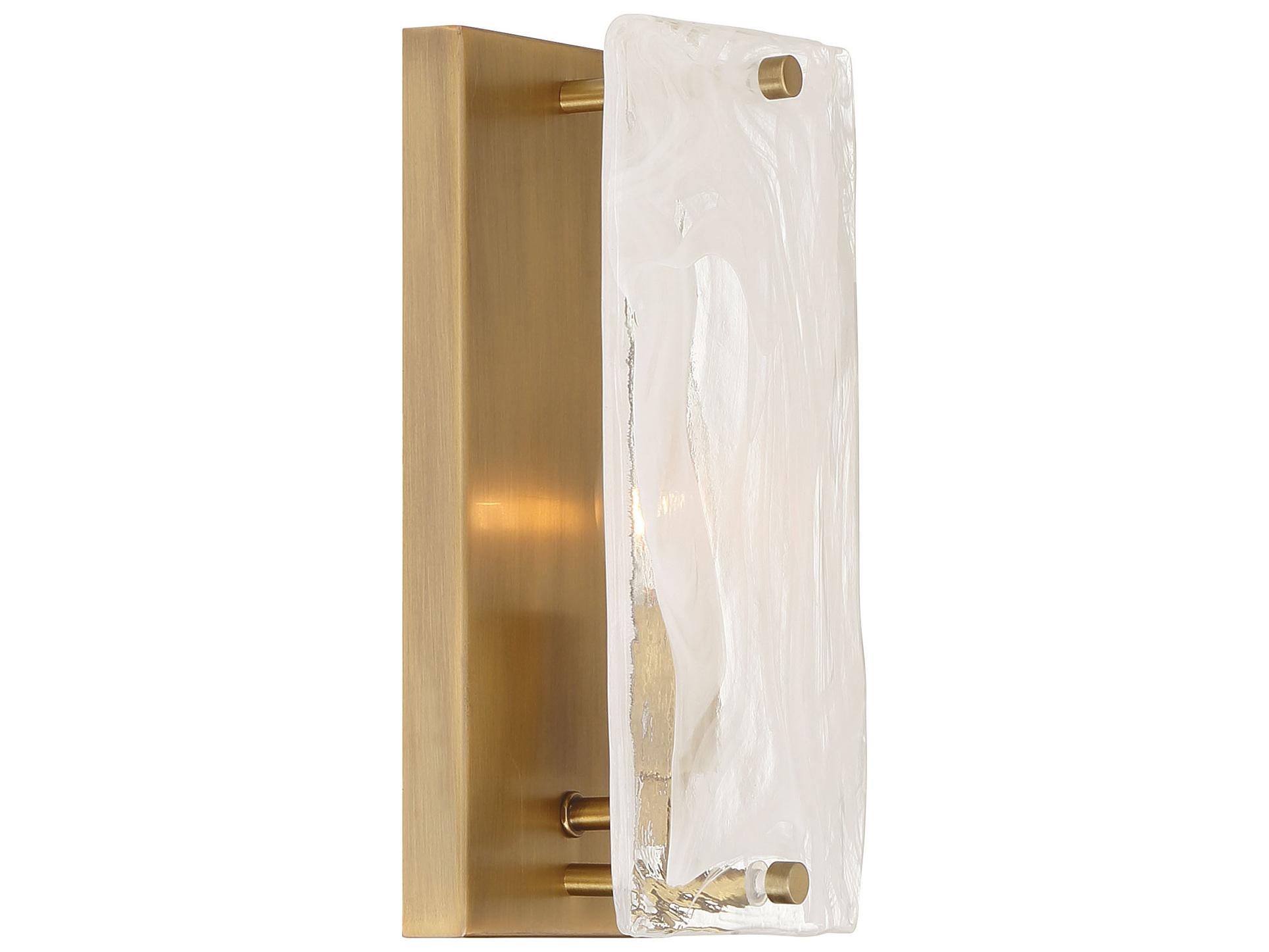 Minka Lavery Veil 1-Light Legacy Brass Wall Sconce