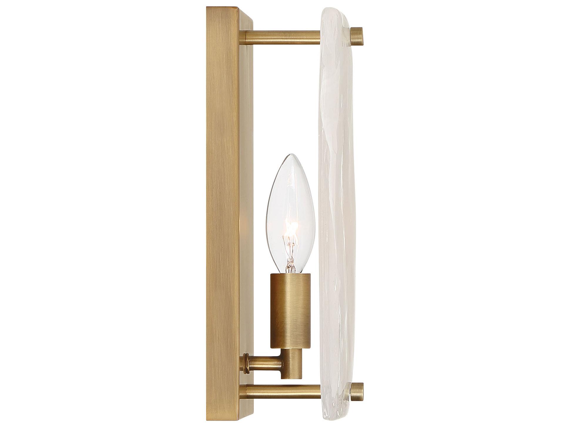 Minka Lavery Veil 1-Light Legacy Brass Wall Sconce