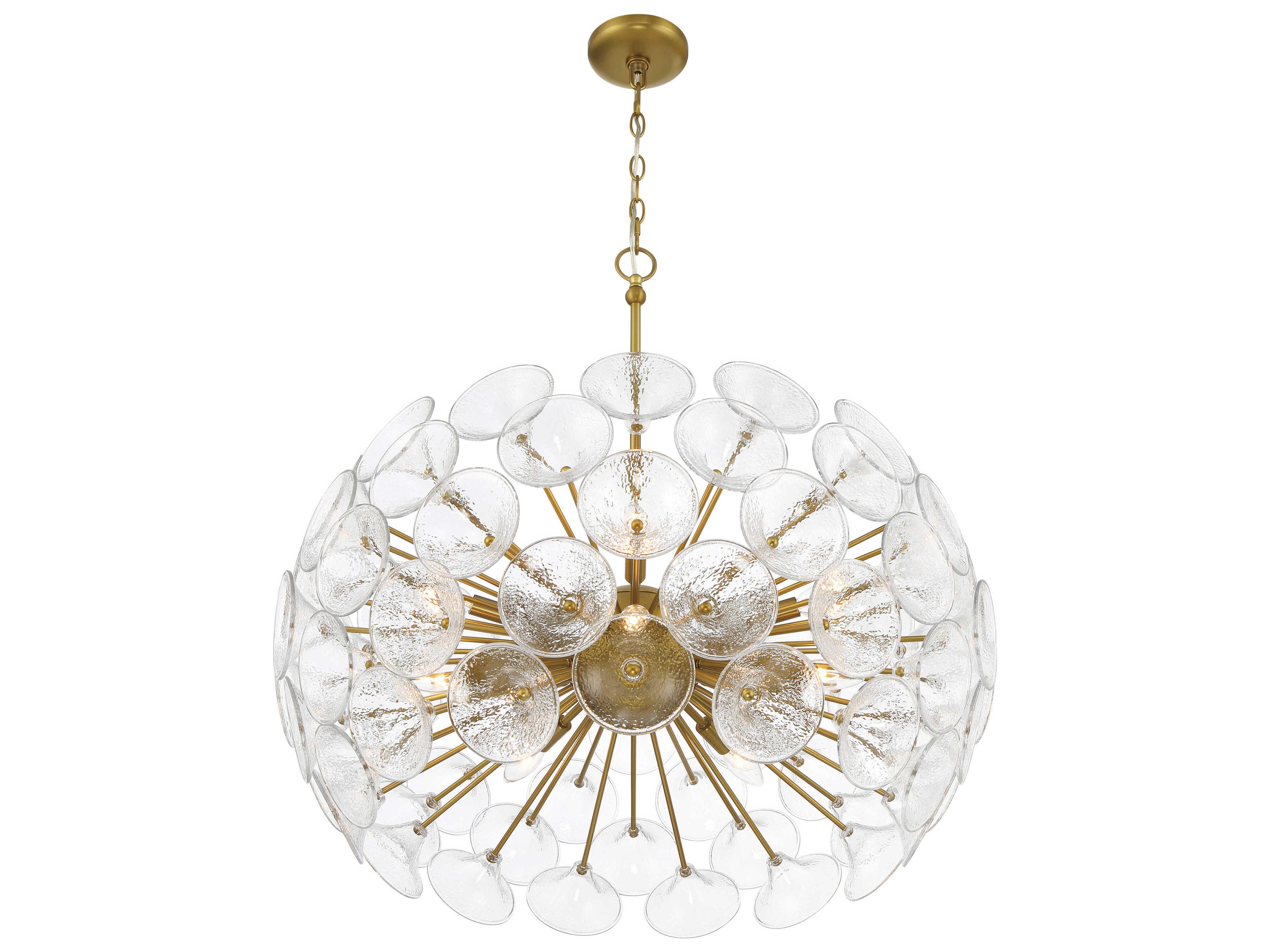 Minka Lavery Winter 10-Light Soft Brass Sputnik Chandelier