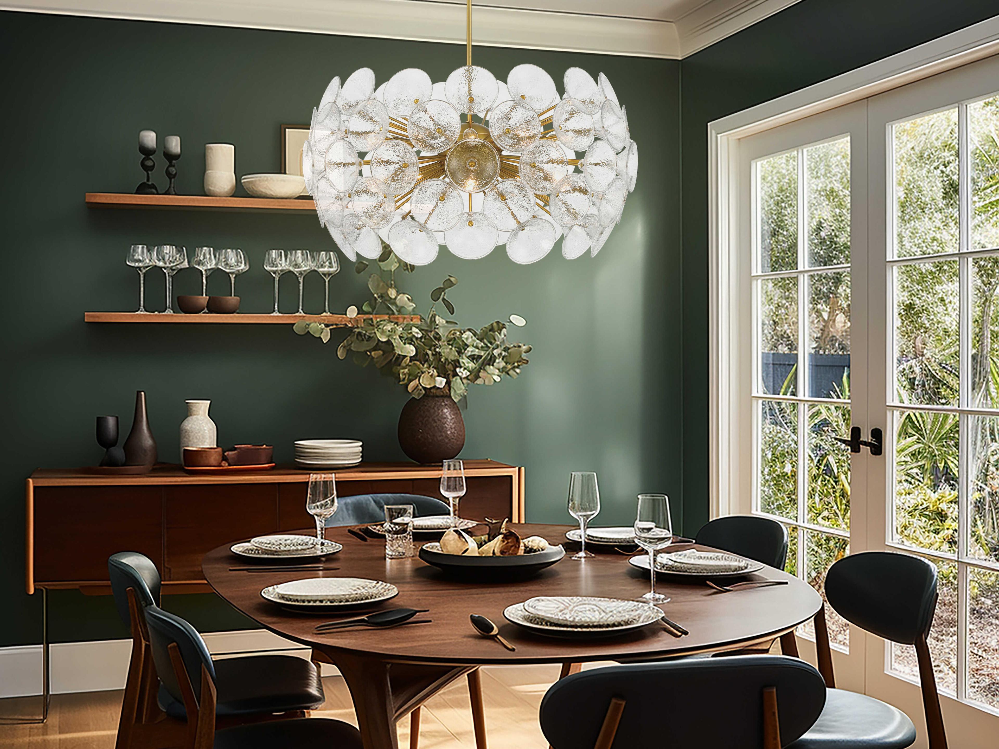 Minka Lavery Winter 10-Light Soft Brass Sputnik Chandelier