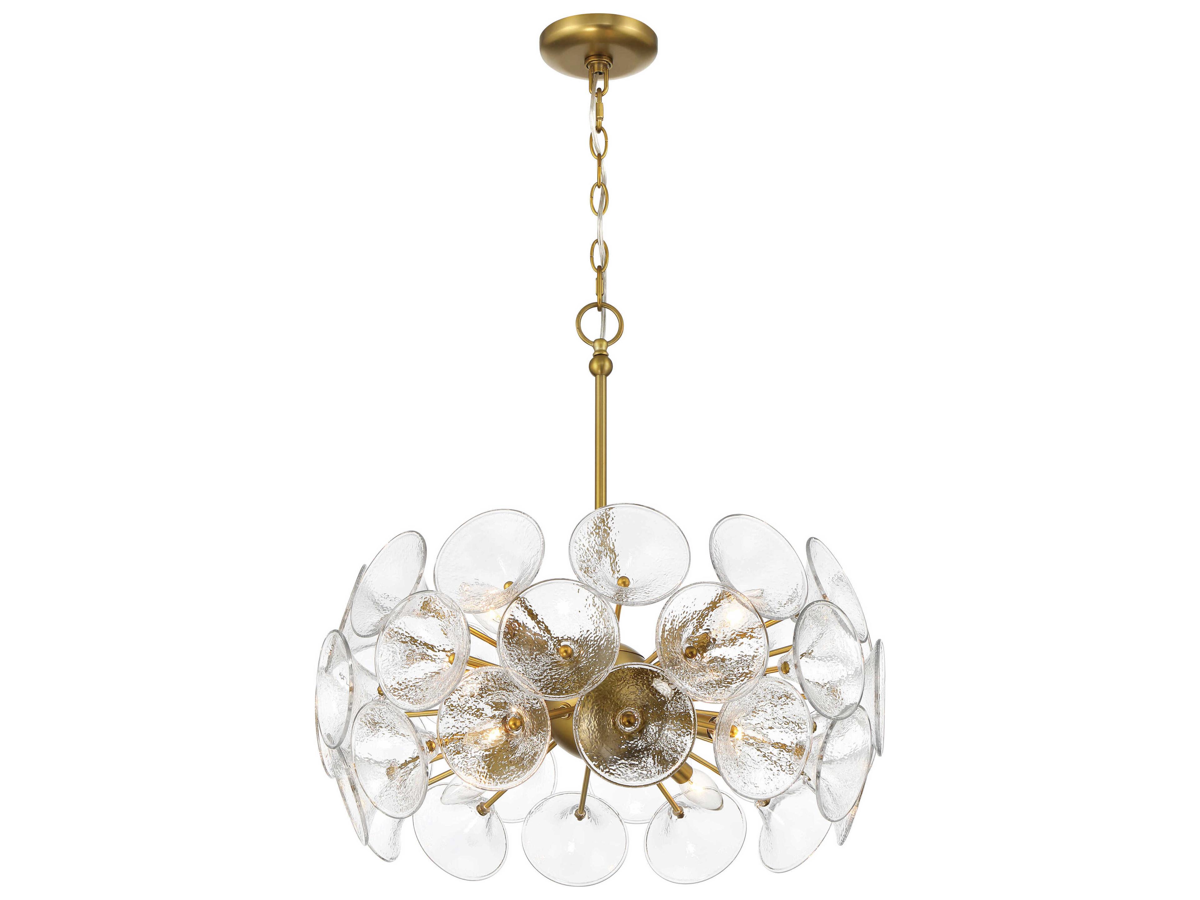 Minka Lavery Winter 8-Light Soft Brass Sputnik Chandelier
