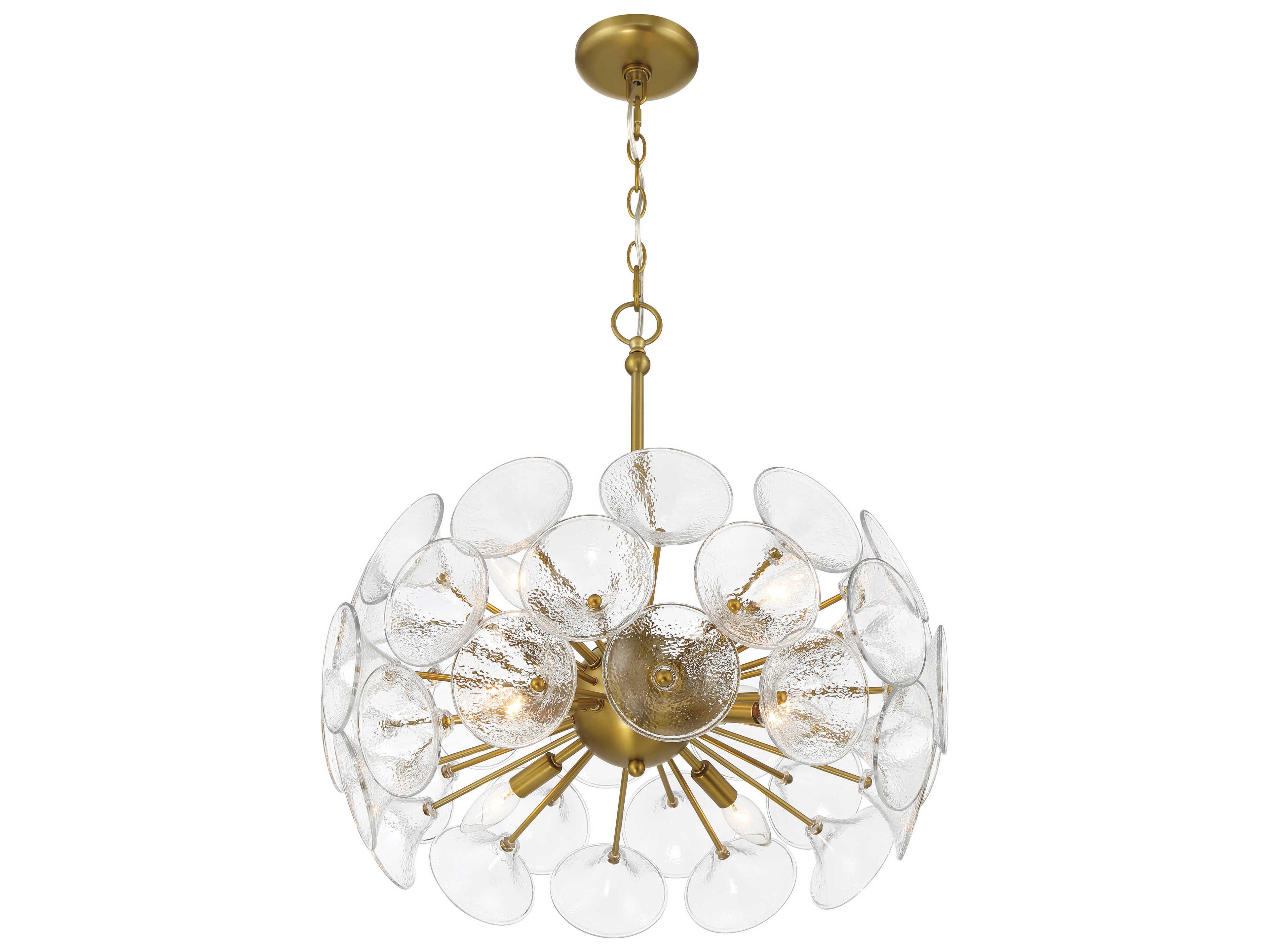 Minka Lavery Winter 8-Light Soft Brass Sputnik Chandelier