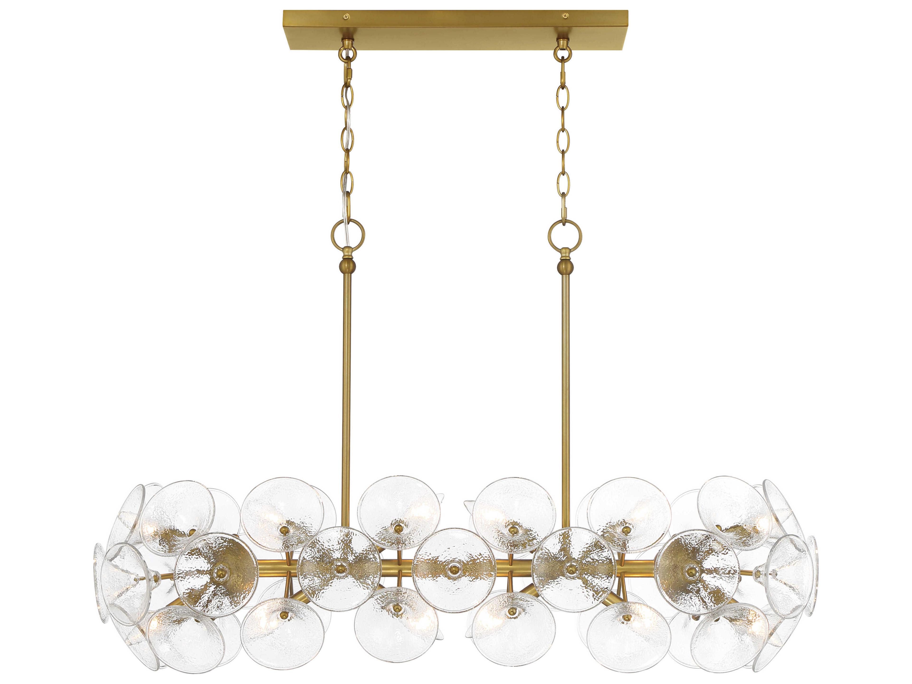 Minka Lavery Winter 12-Light Soft Brass Sputnik Island Pendant