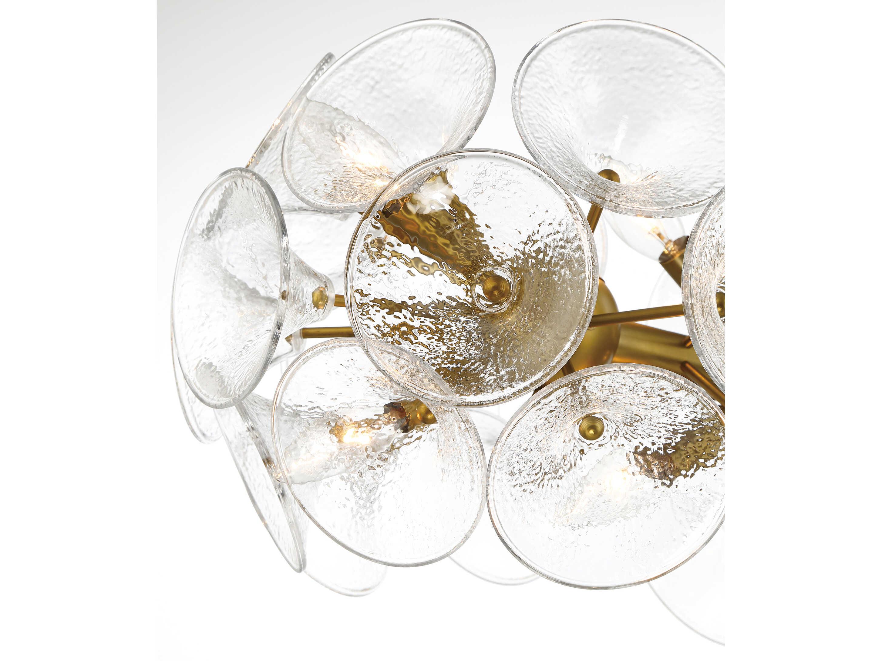 Minka Lavery Winter 12-Light Soft Brass Sputnik Island Pendant