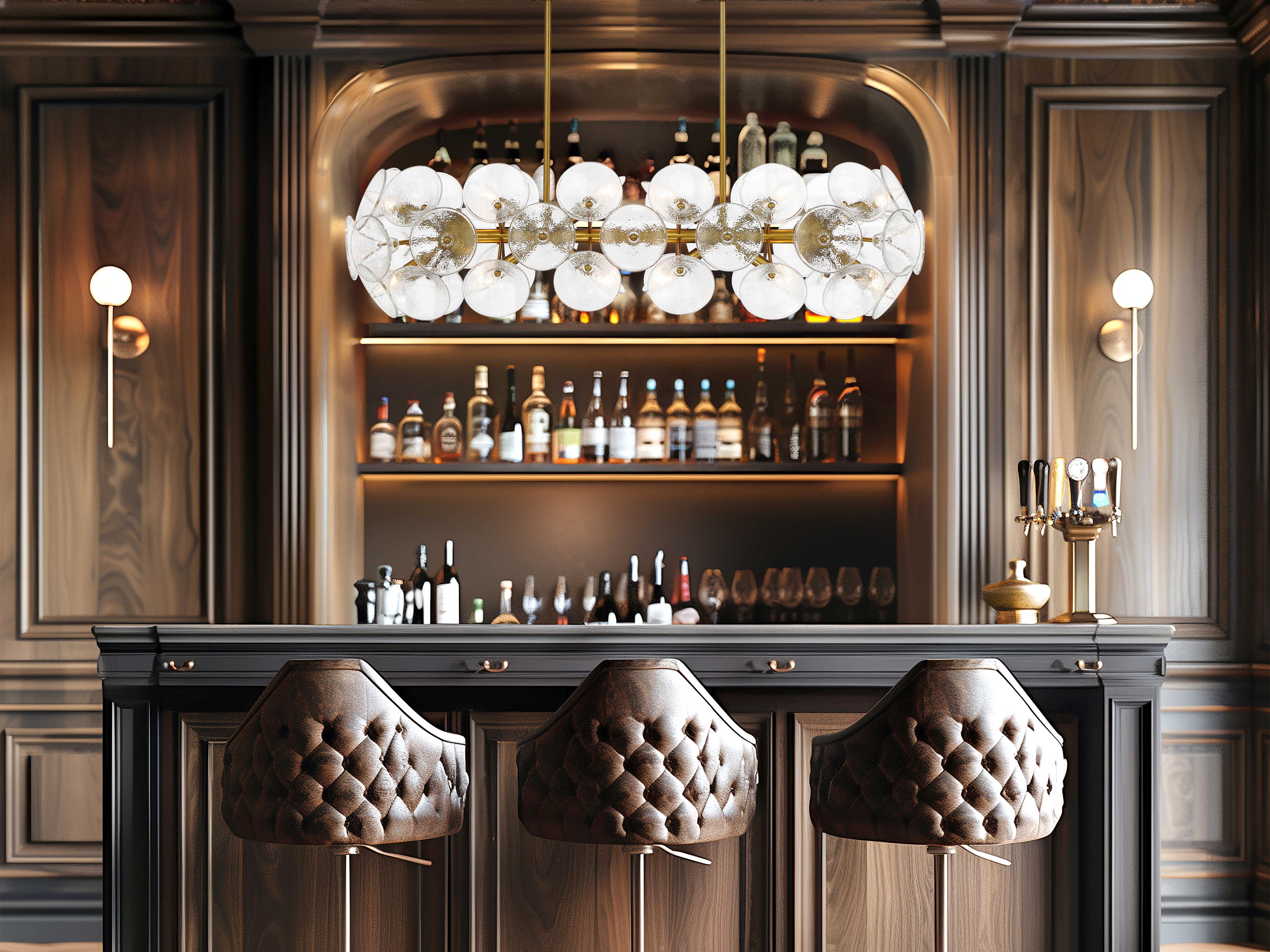 Minka Lavery Winter 12-Light Soft Brass Sputnik Island Pendant