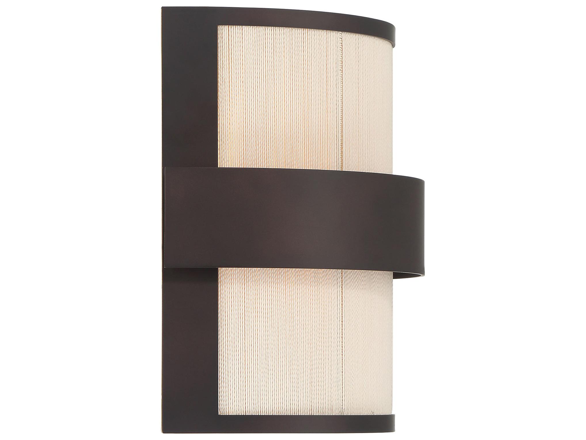 Minka Lavery Harbor Wrap 2-Light Painted Legacy Brass Dark Matte Black Wall Sconce