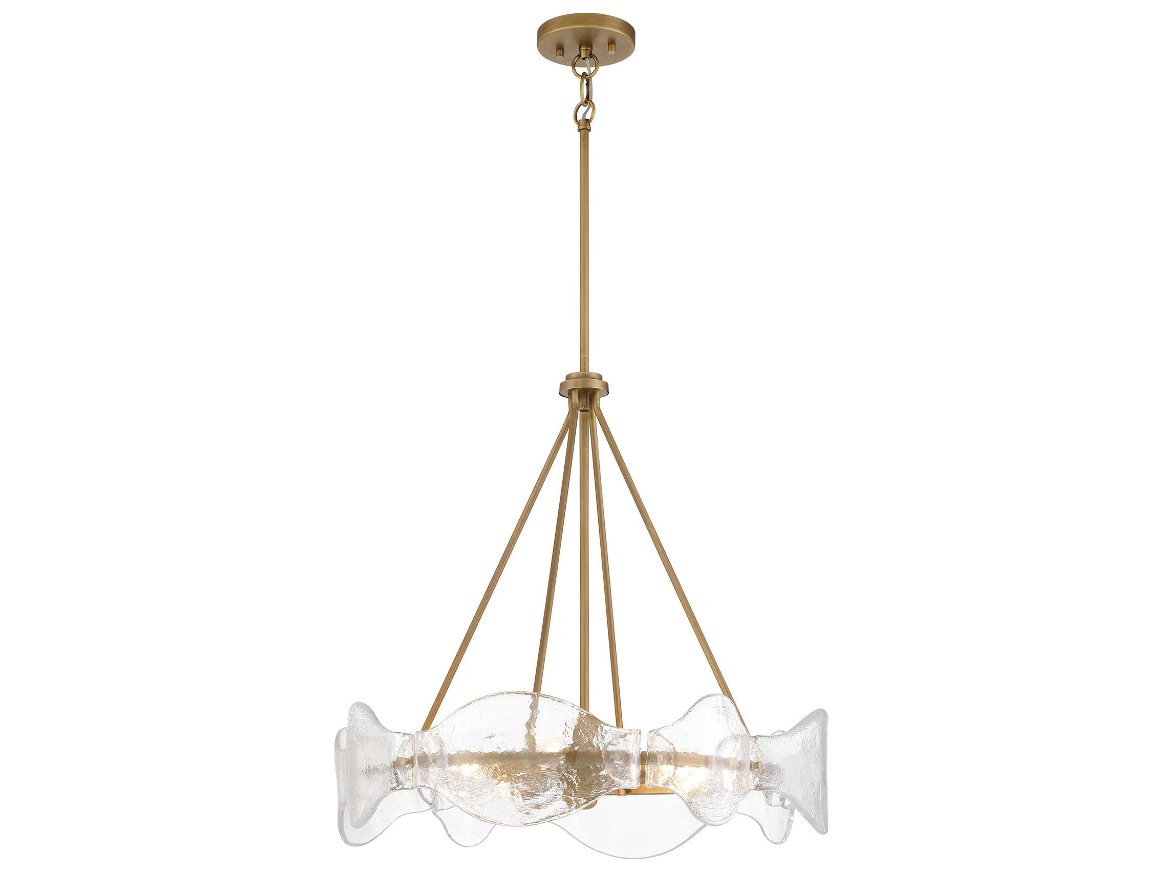 Minka Lavery Elora 6-Light Legacy Brass Round Pendant