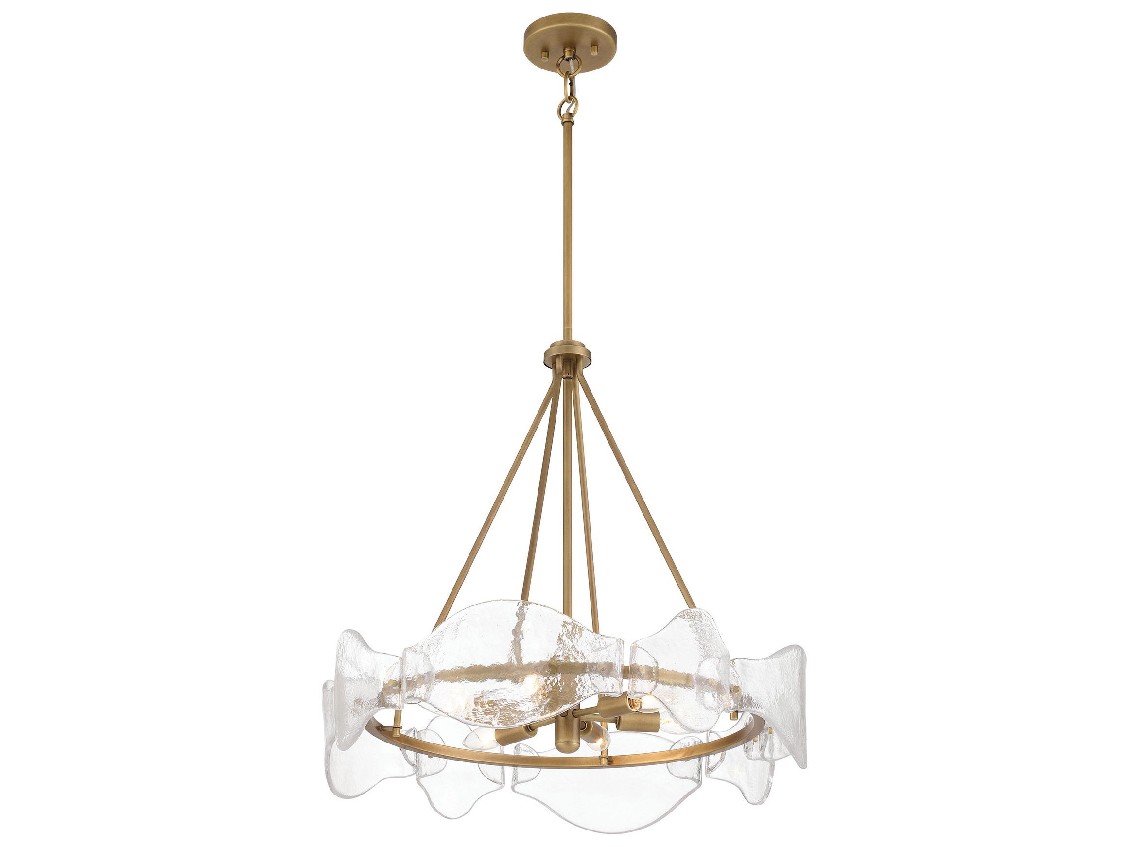 Minka Lavery Elora 6-Light Legacy Brass Round Pendant